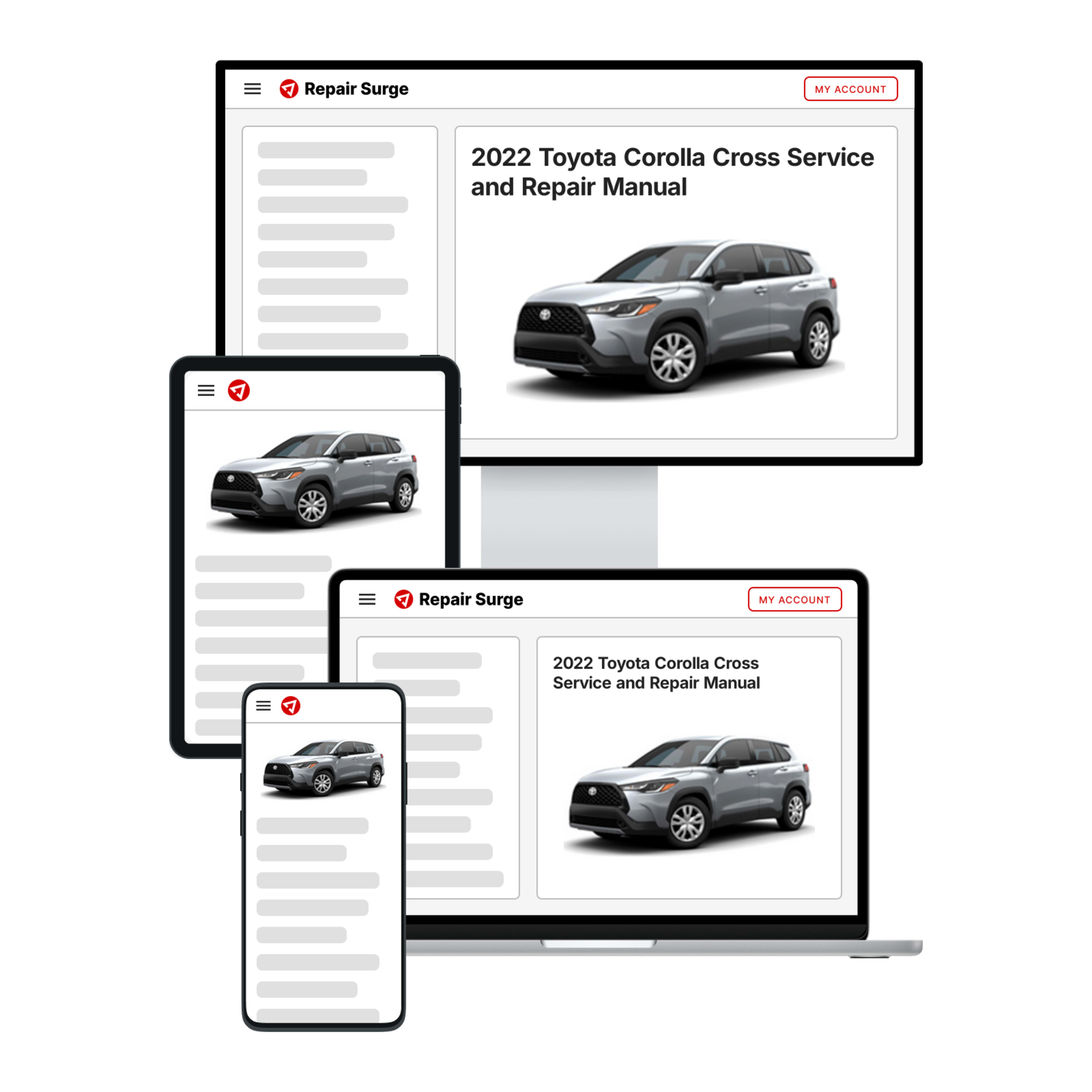 2022 Toyota Corolla Cross service and repair manual hero image
