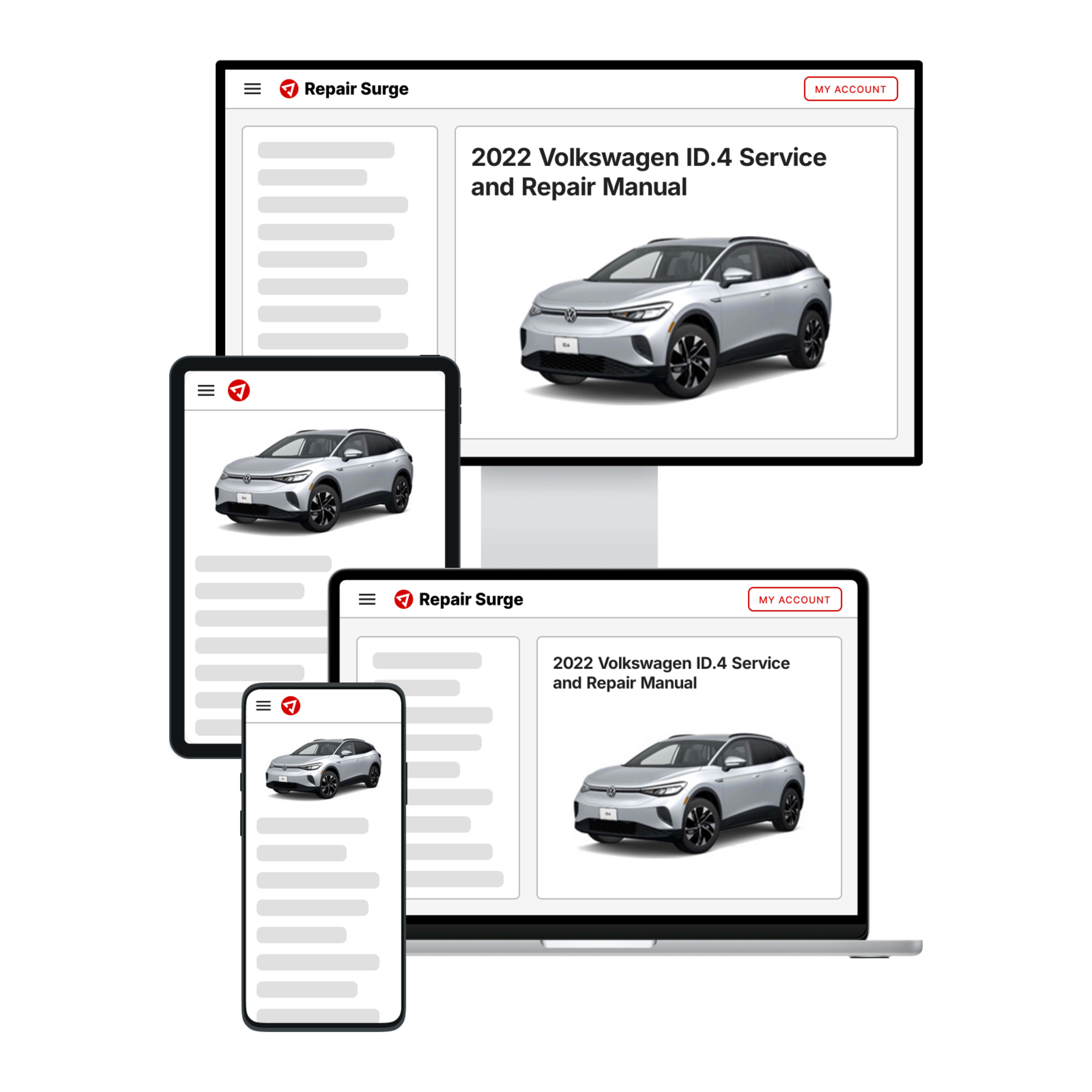 2022 Volkswagen ID.4 service and repair manual hero image