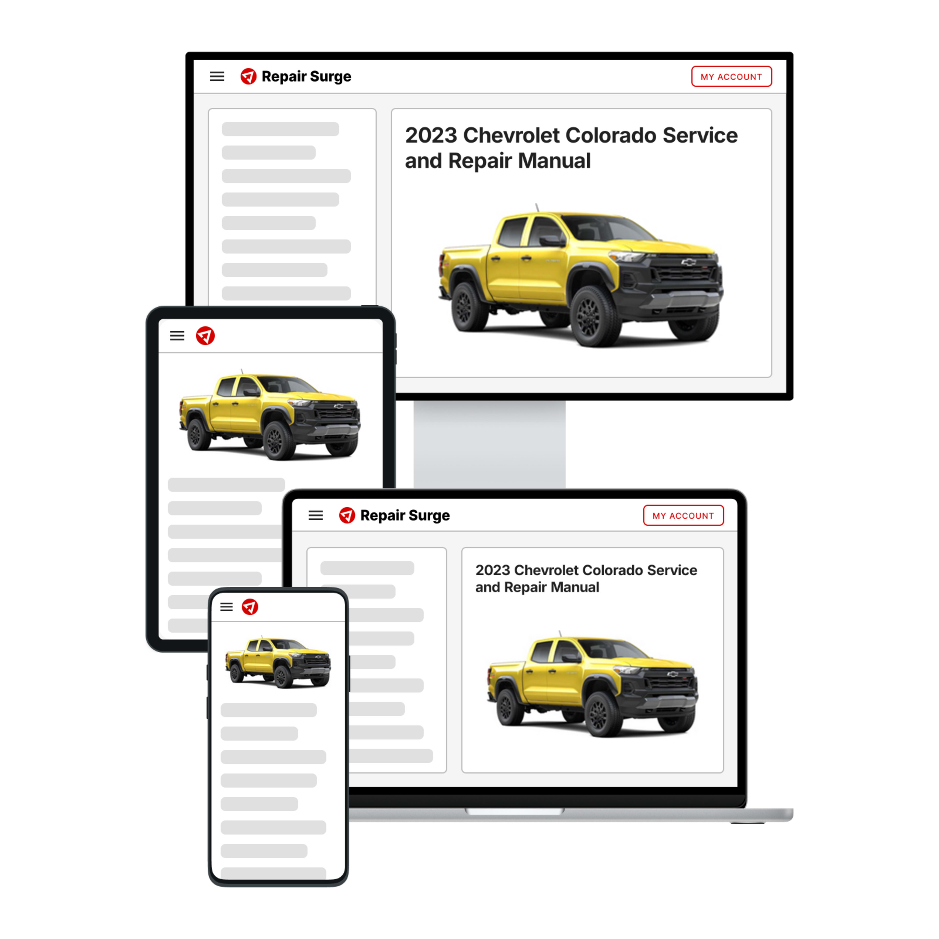 2023 Chevrolet Colorado service and repair manual hero image