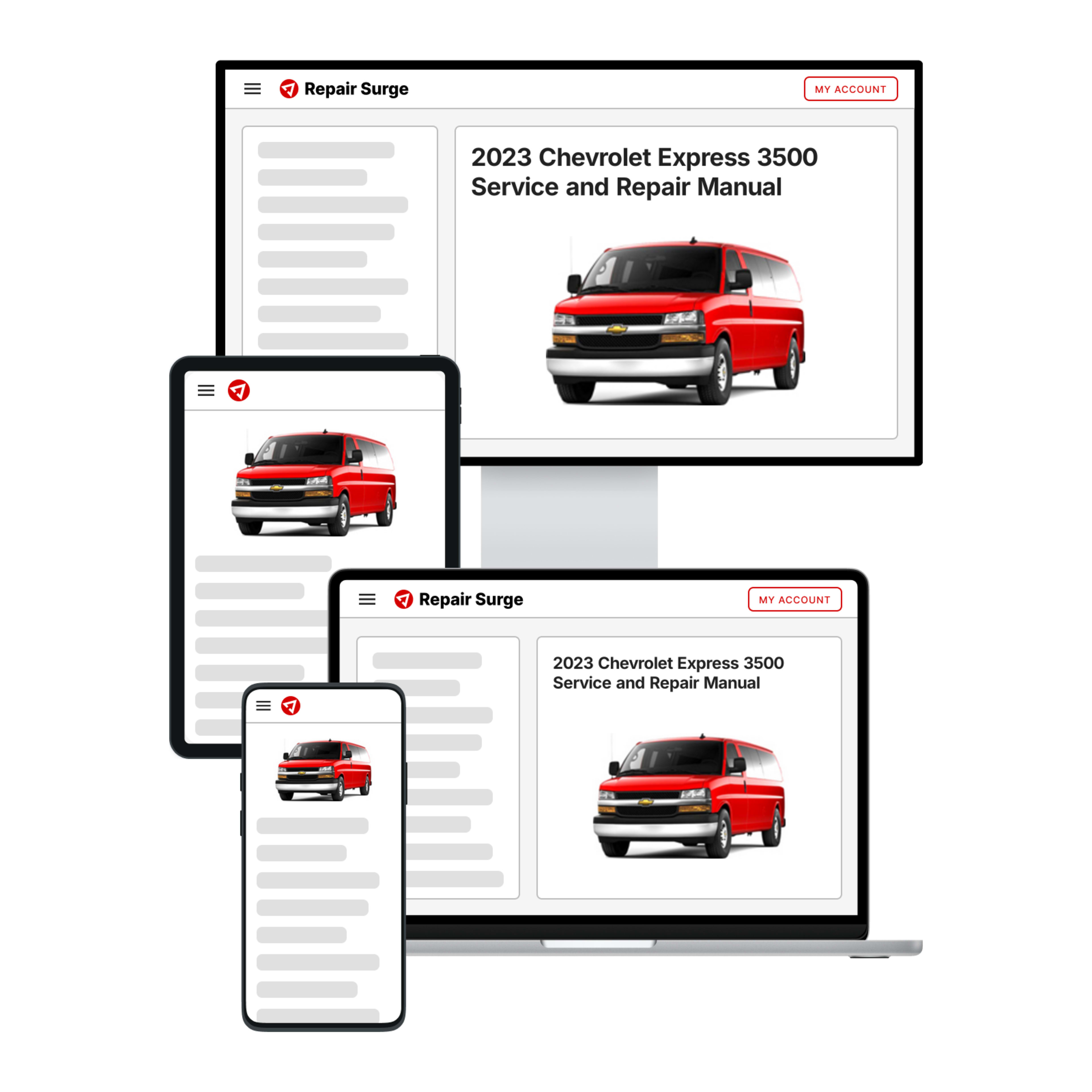 2023 Chevrolet Express 3500 service and repair manual hero image