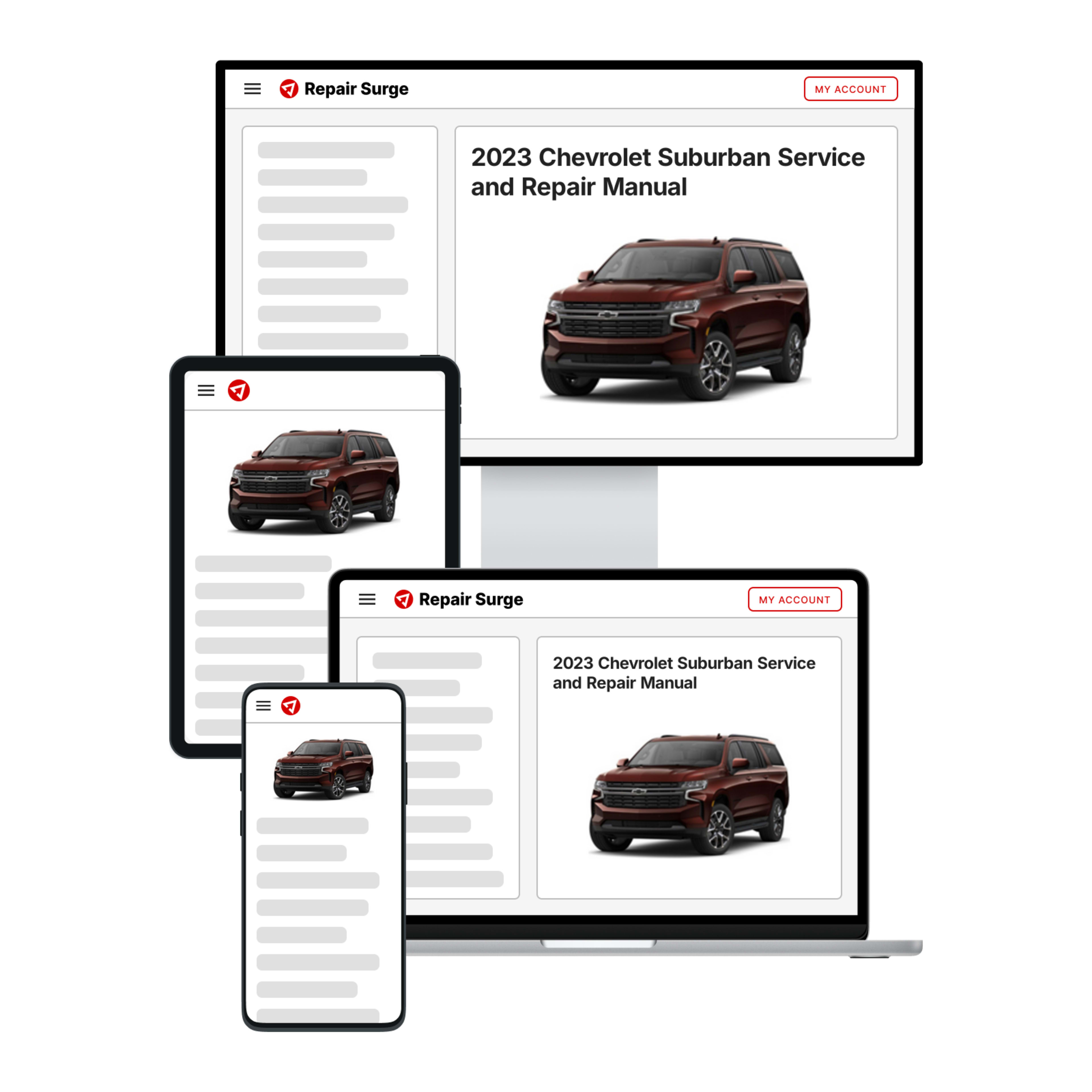2023 Chevrolet Suburban service and repair manual hero image