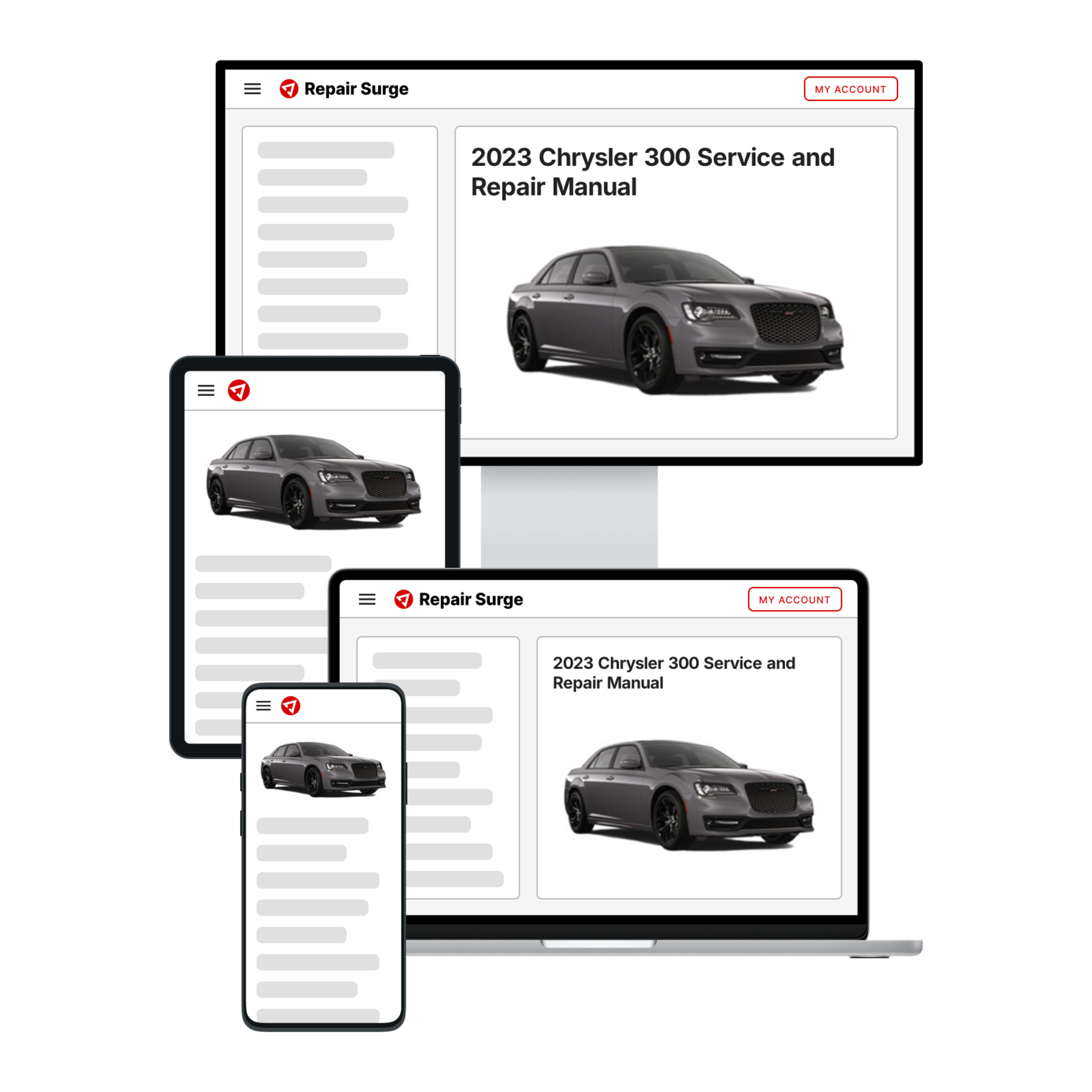 2023 Chrysler 300 service and repair manual hero image