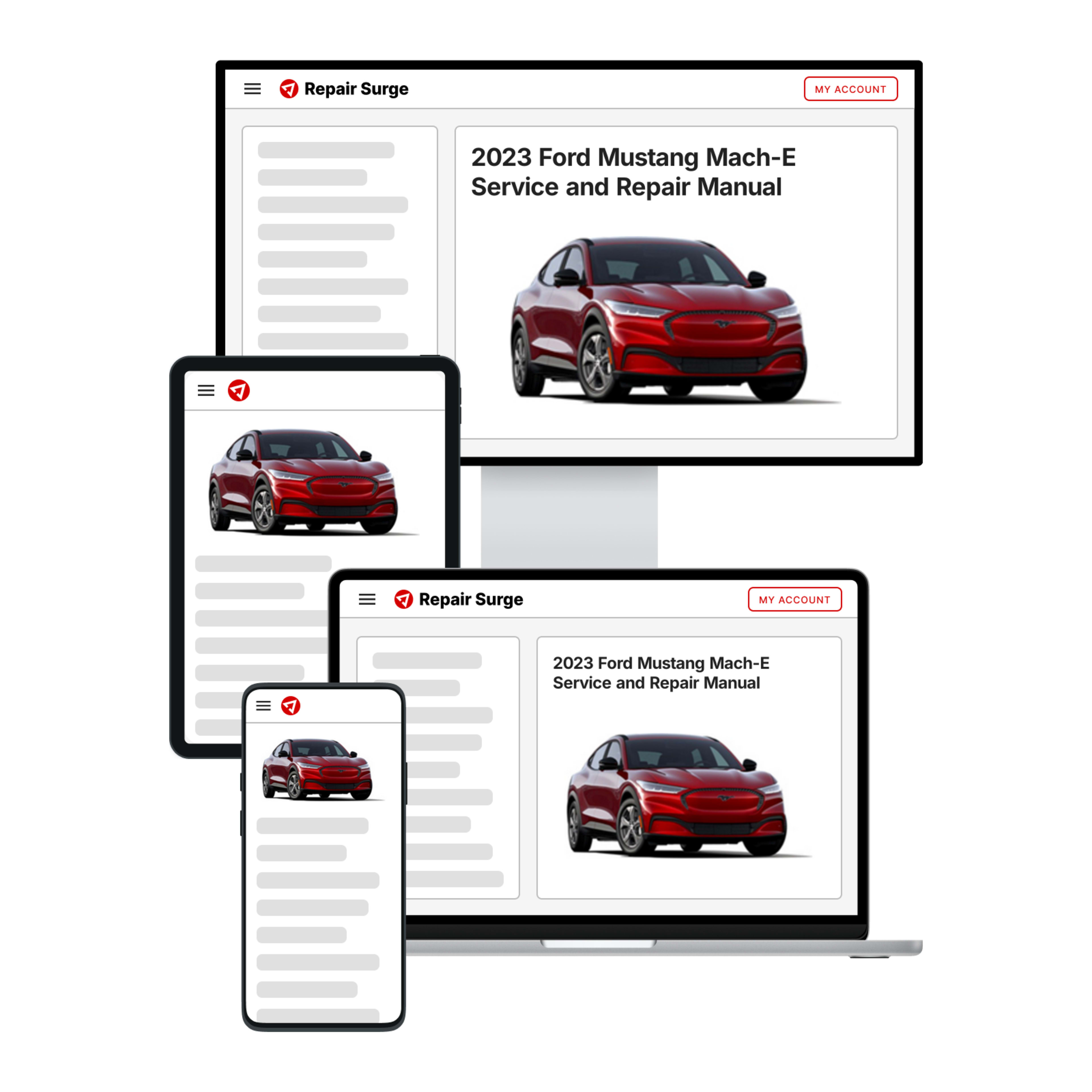 2023 Ford Mustang Mach-E service and repair manual hero image