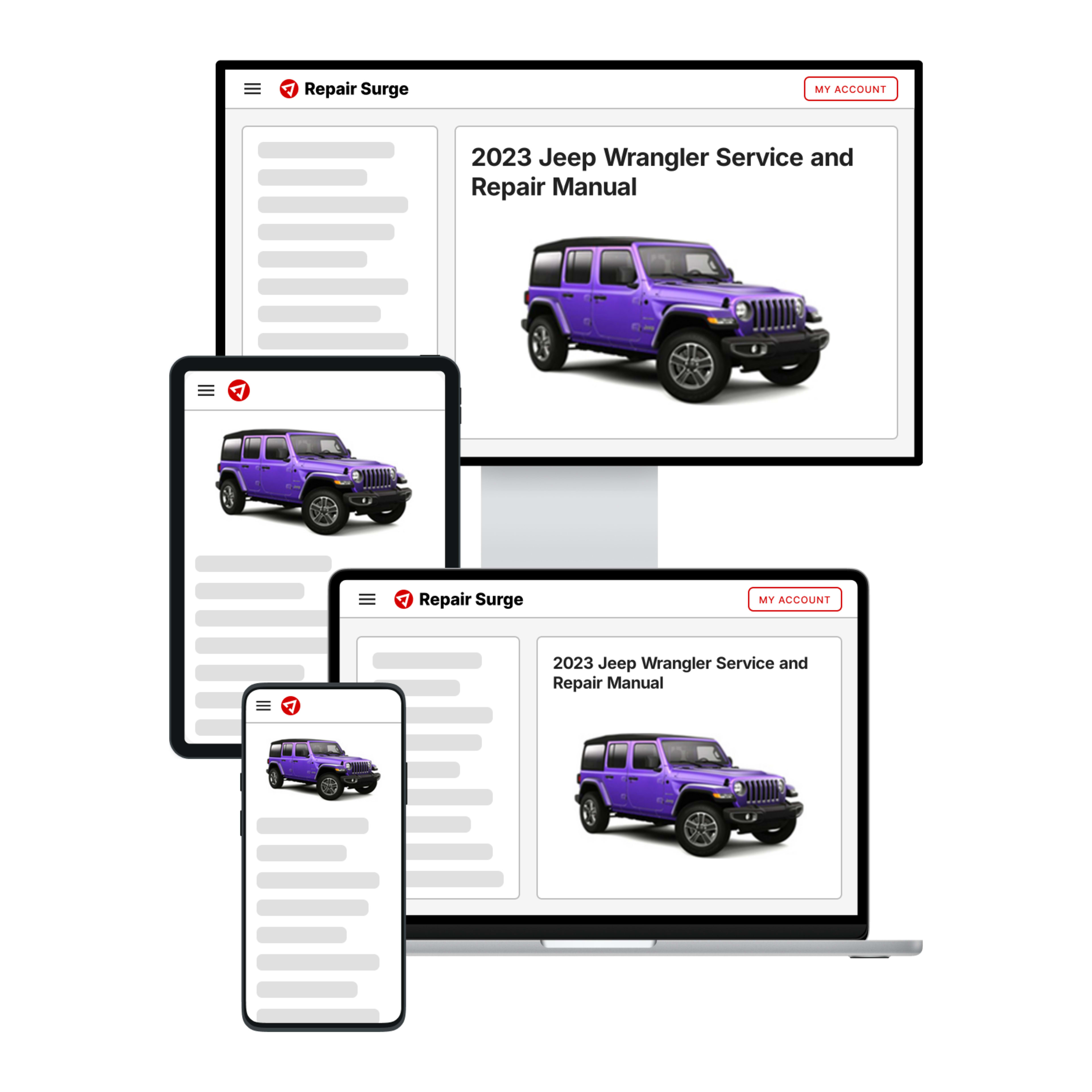 2023 Jeep Wrangler service and repair manual hero image
