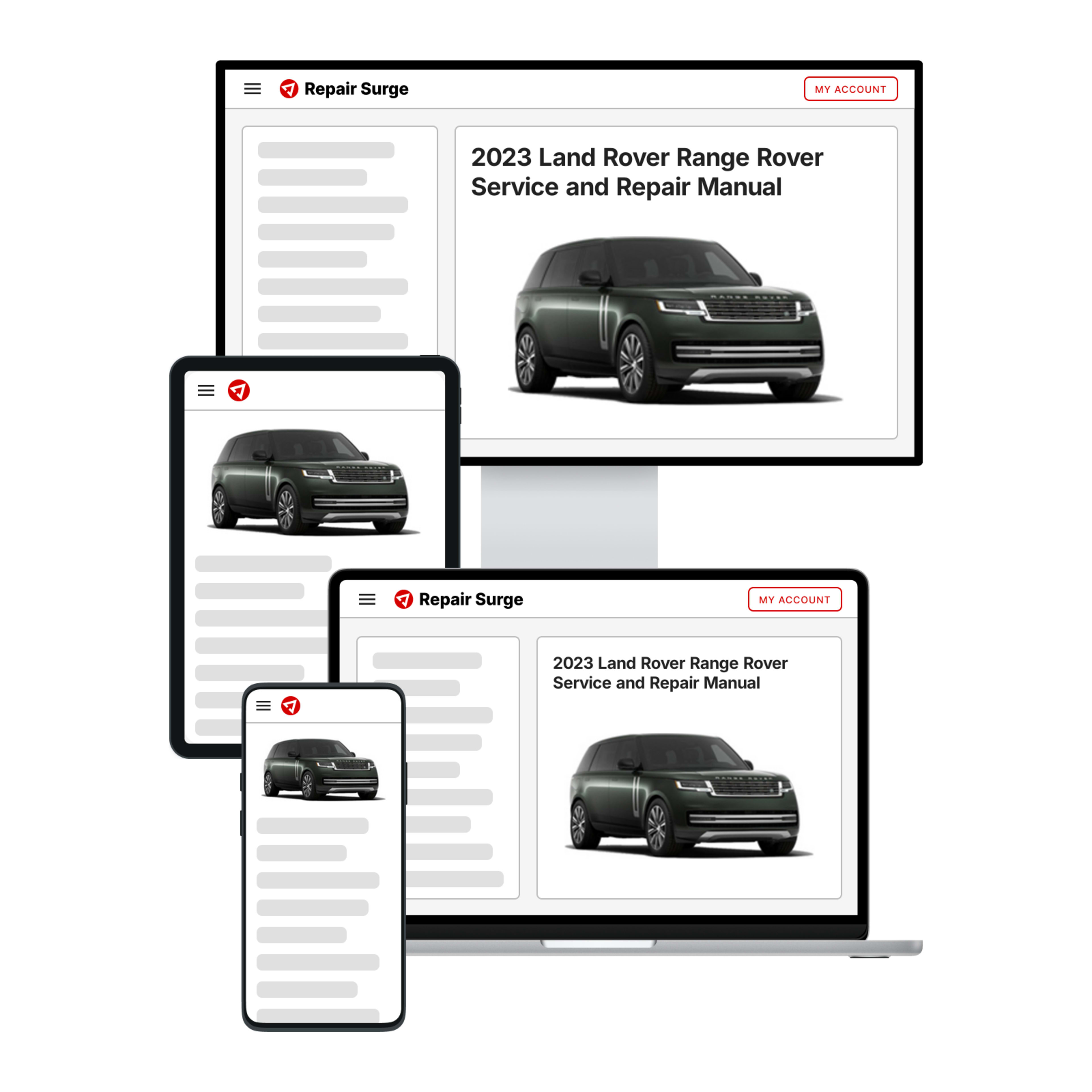 2023 Land Rover Range Rover service and repair manual hero image