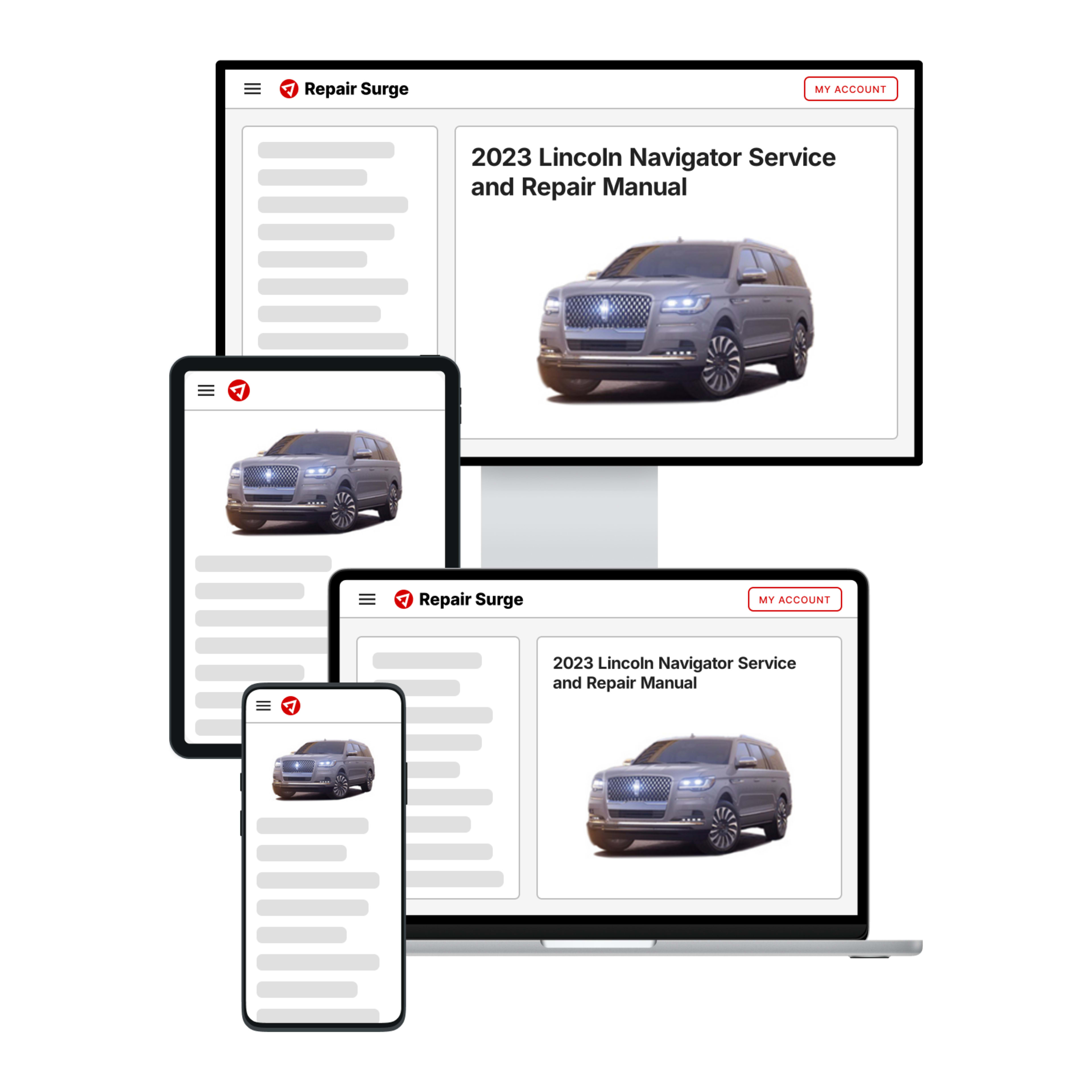 2023 Lincoln Navigator service and repair manual hero image
