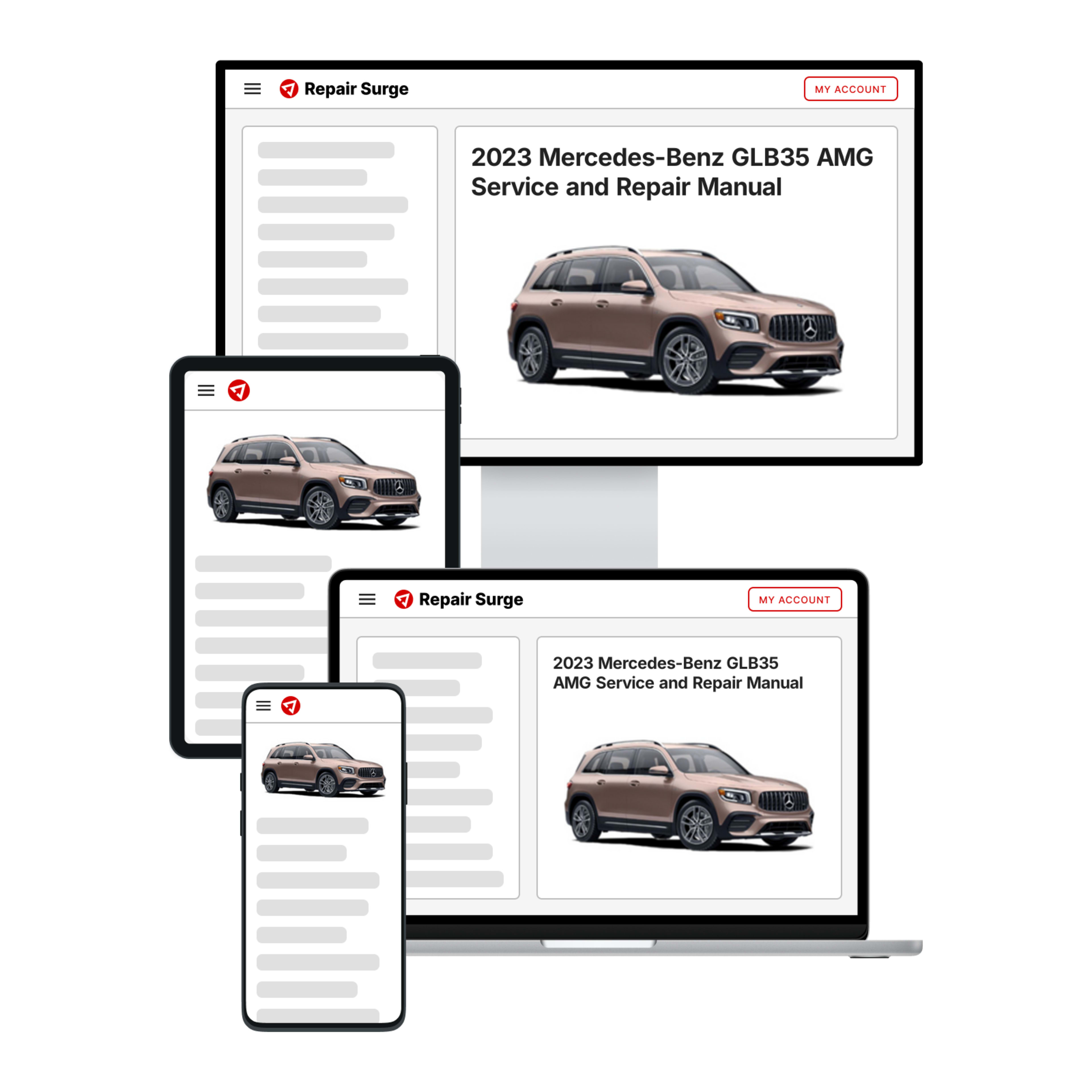 2023 Mercedes-Benz GLB35 AMG service and repair manual hero image