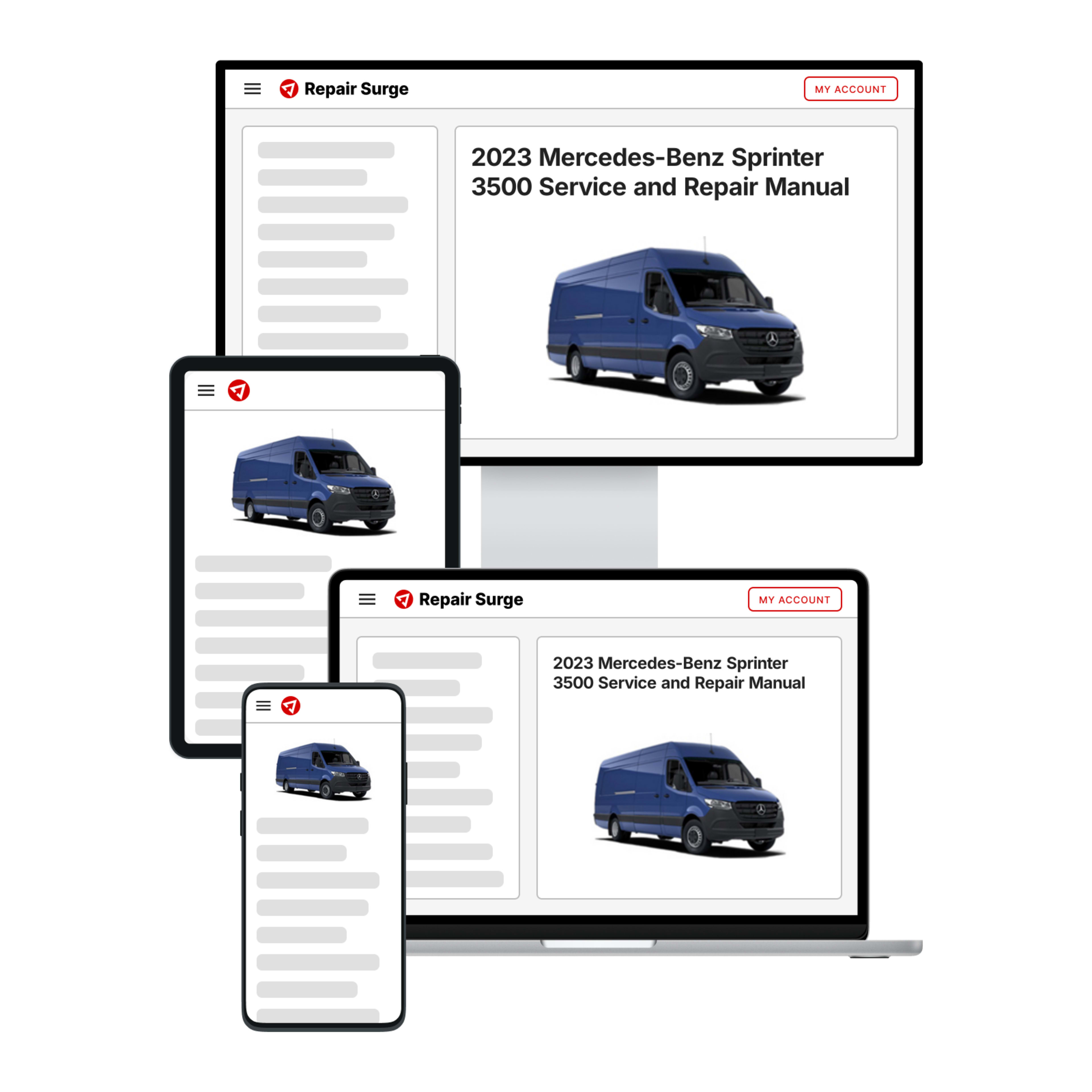 2023 Mercedes-Benz Sprinter 3500 service and repair manual hero image