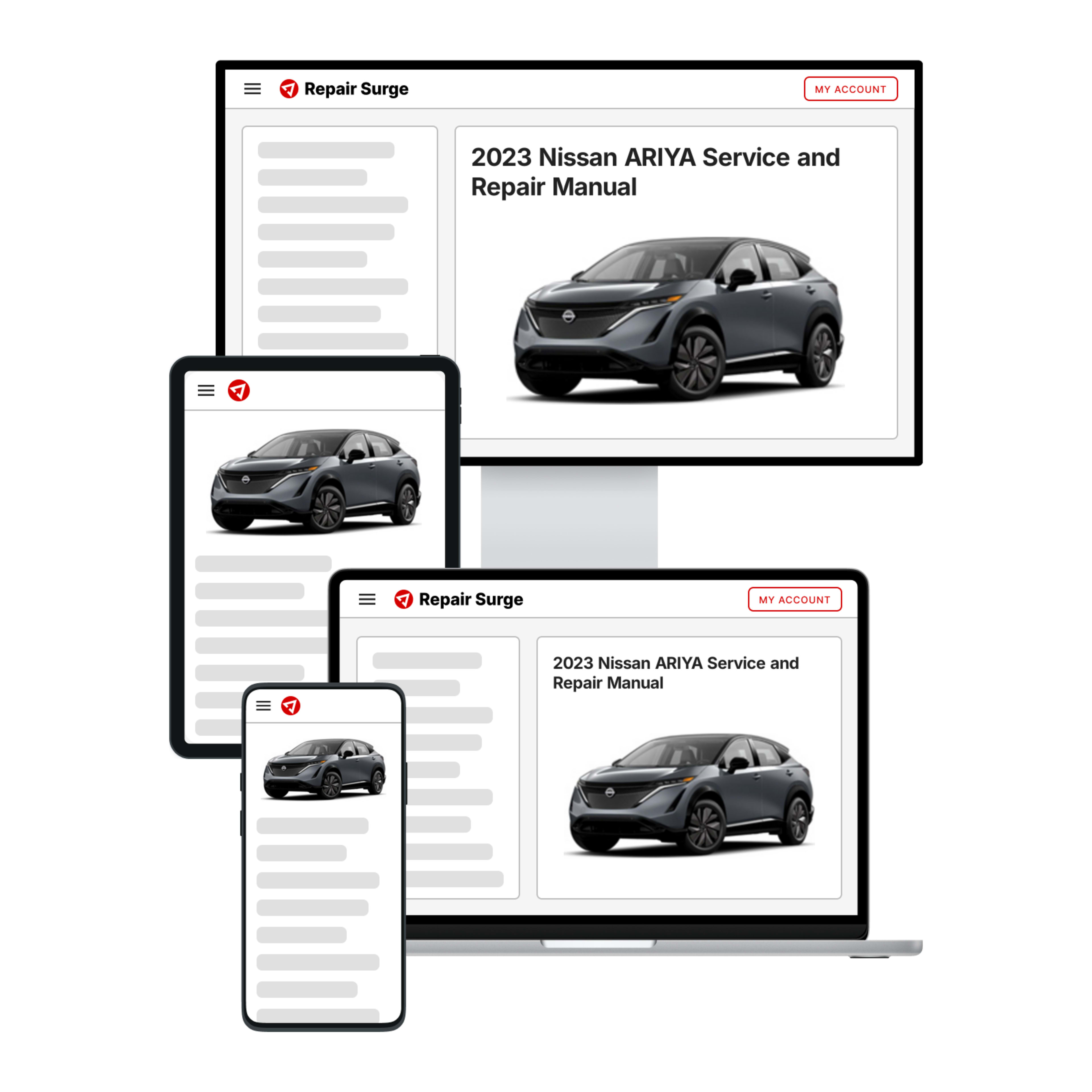 2023 Nissan ARIYA service and repair manual hero image
