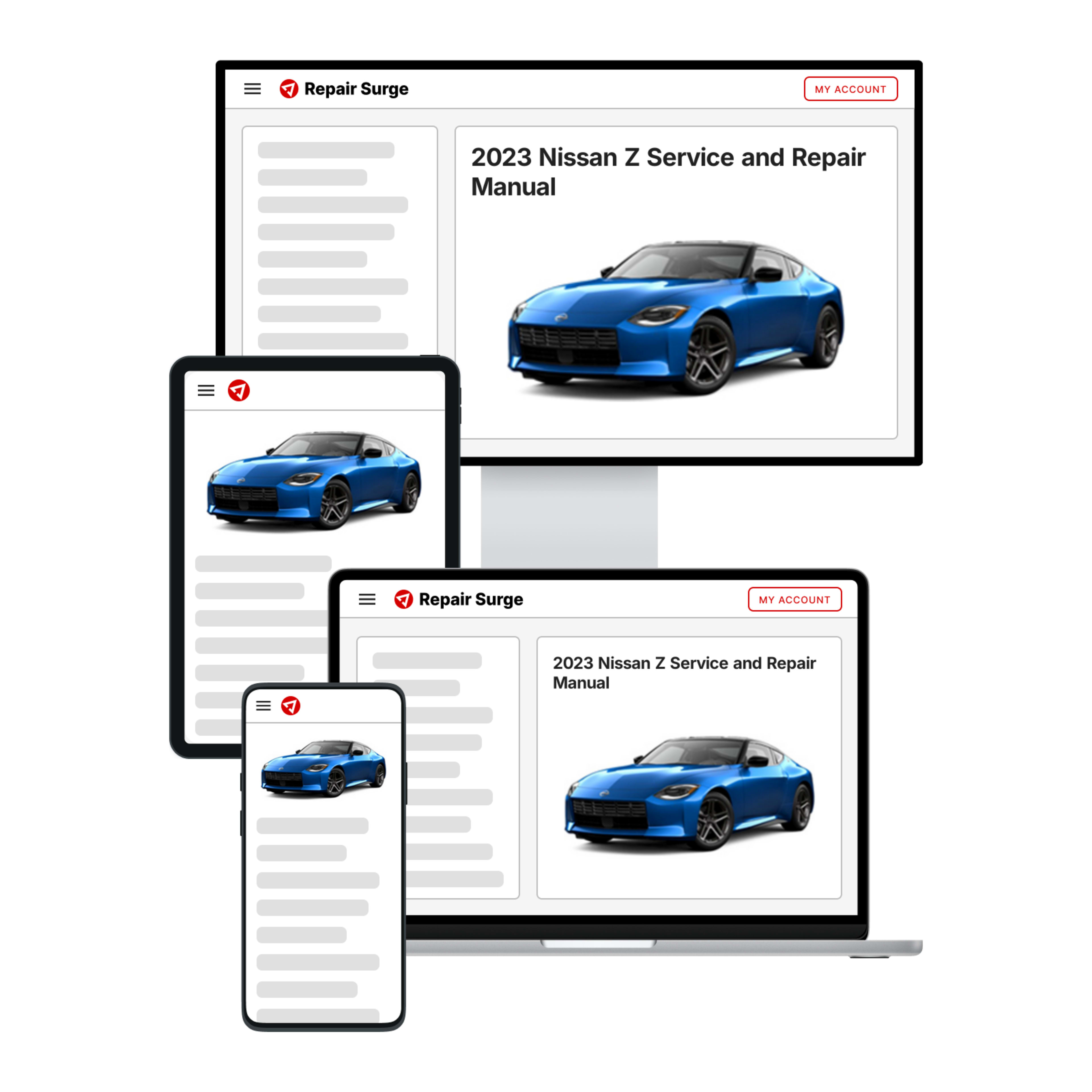 2023 Nissan Z service and repair manual hero image