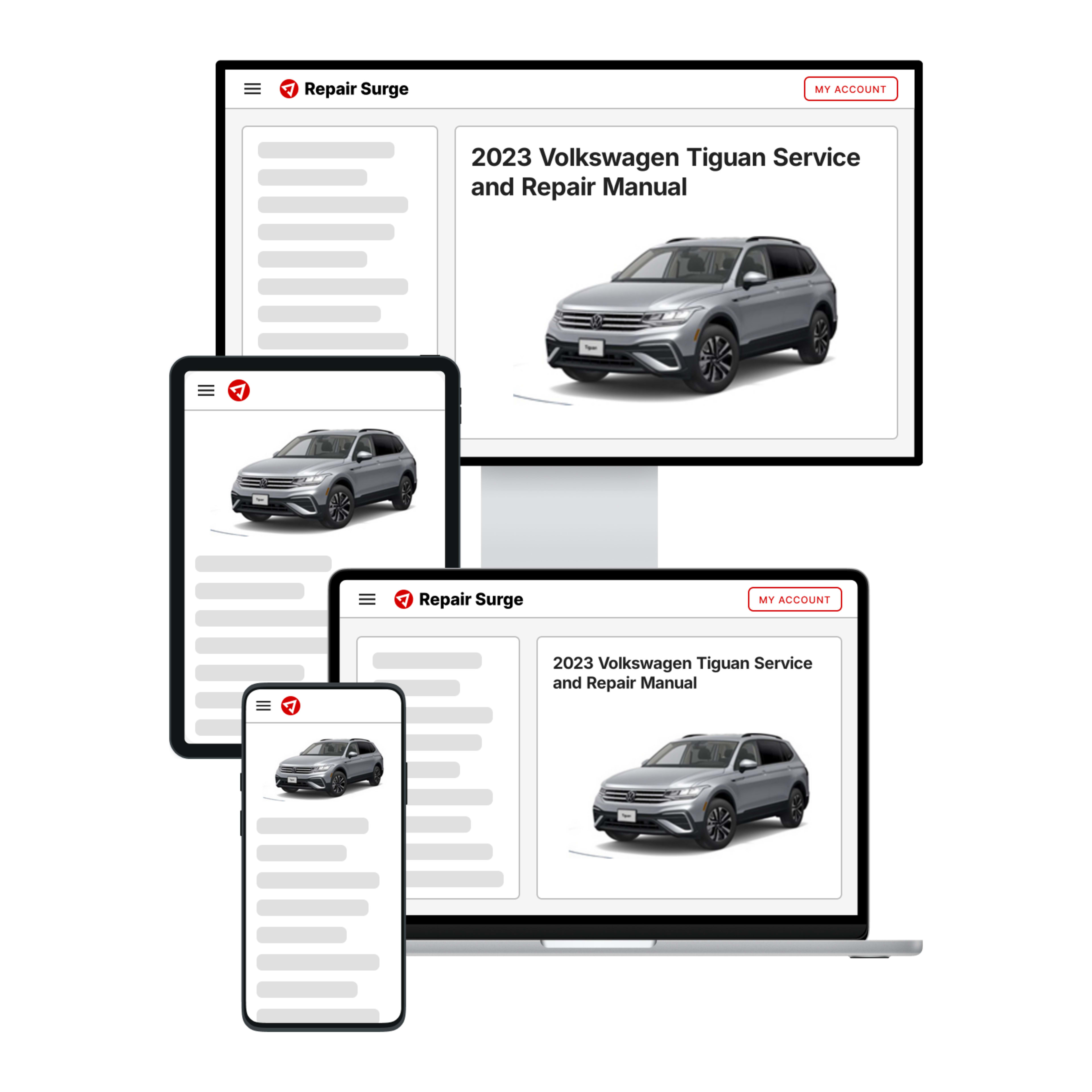 2023 Volkswagen Tiguan service and repair manual hero image