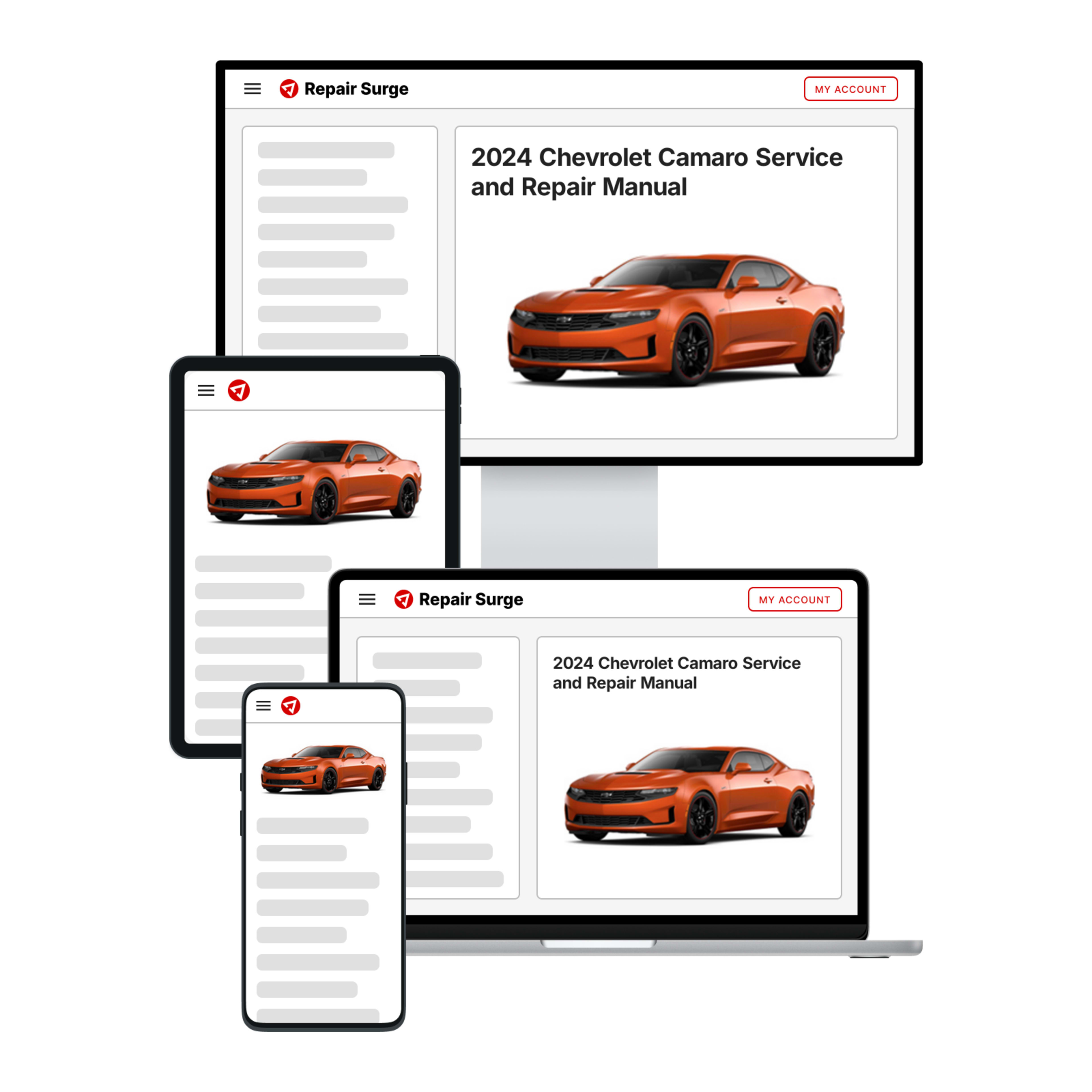 2024 Chevrolet Camaro service and repair manual hero image