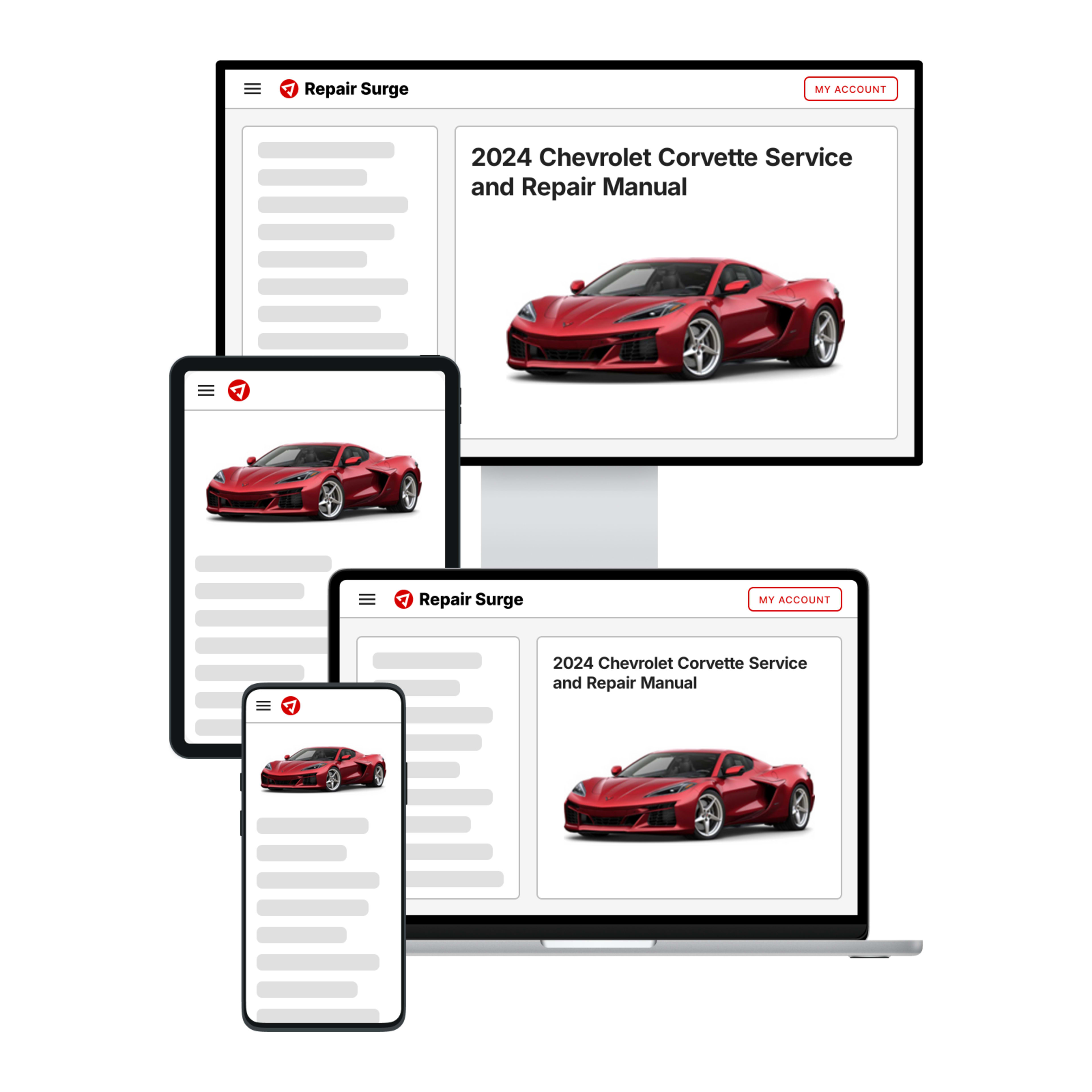 2024 Chevrolet Corvette service and repair manual hero image