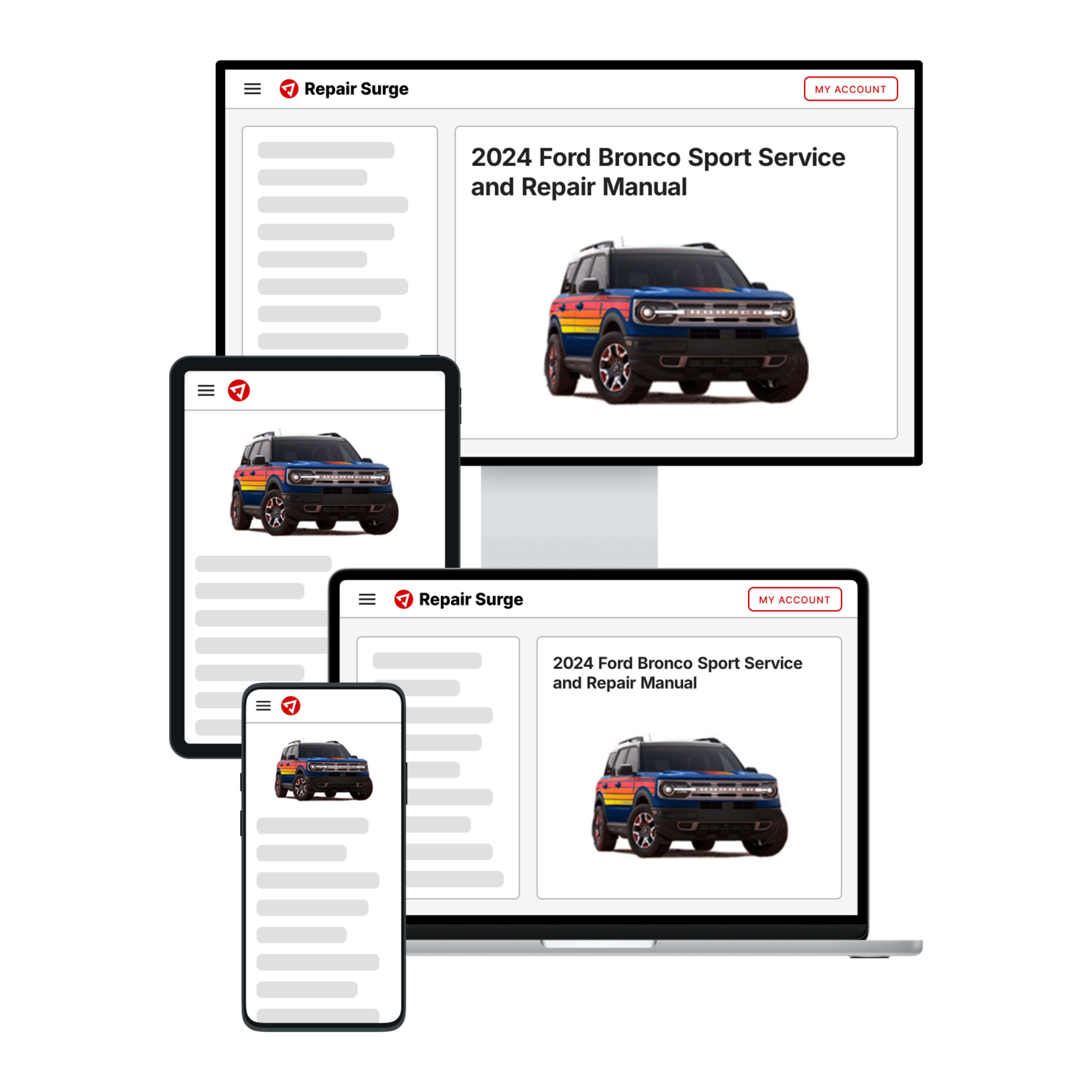 2024 Ford Bronco Sport service and repair manual hero image