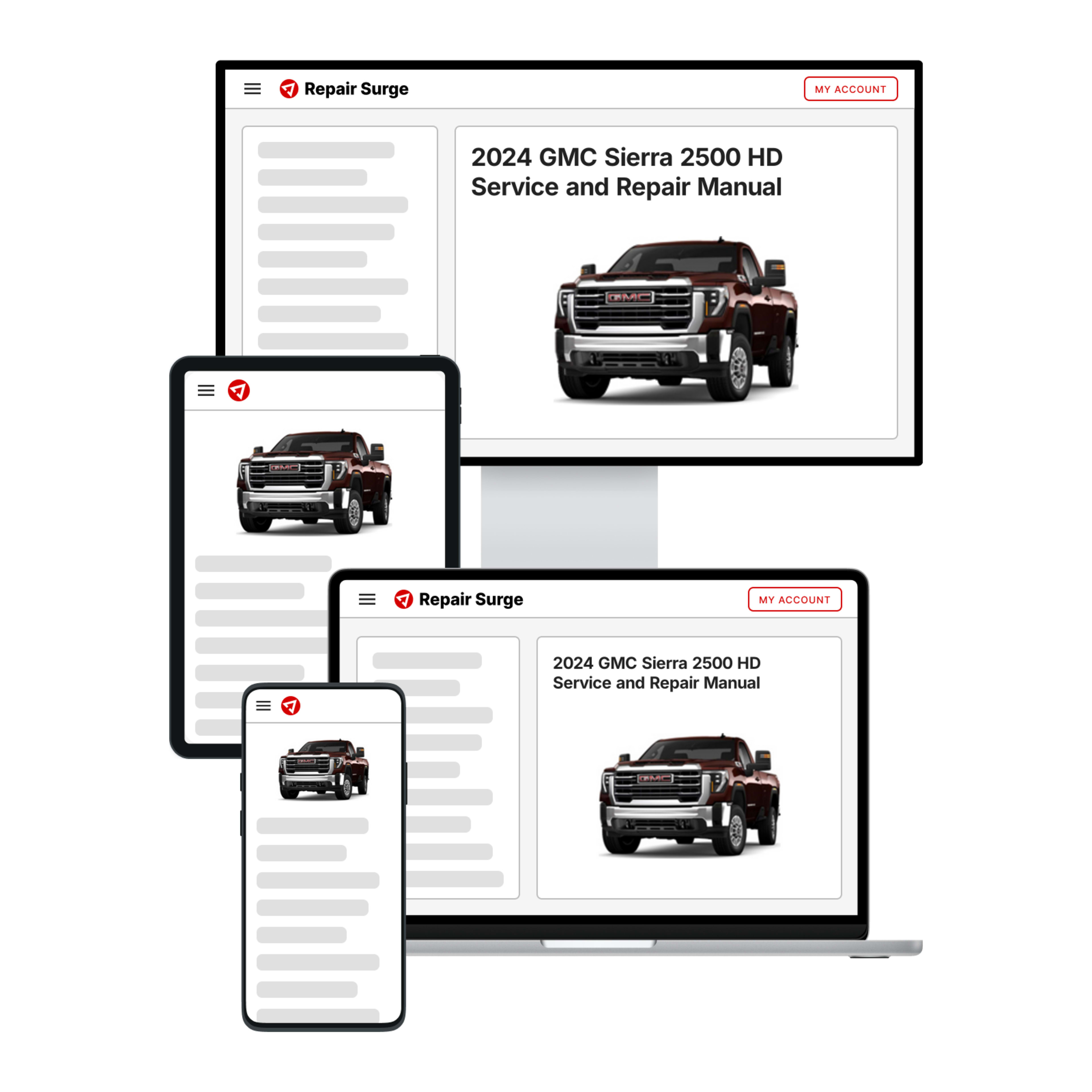 2024 GMC Sierra 2500 HD service and repair manual hero image