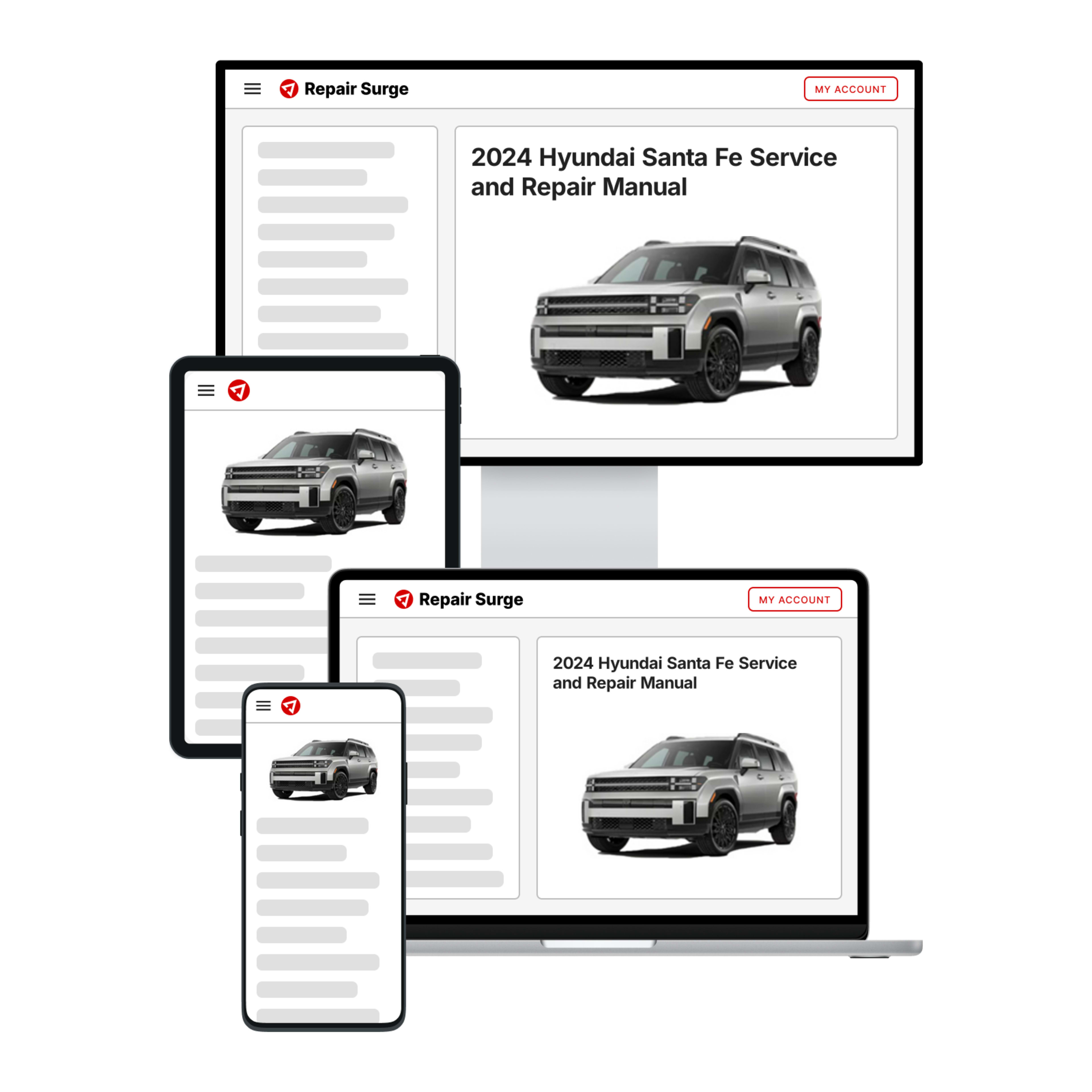 2024 Hyundai Santa Fe service and repair manual hero image