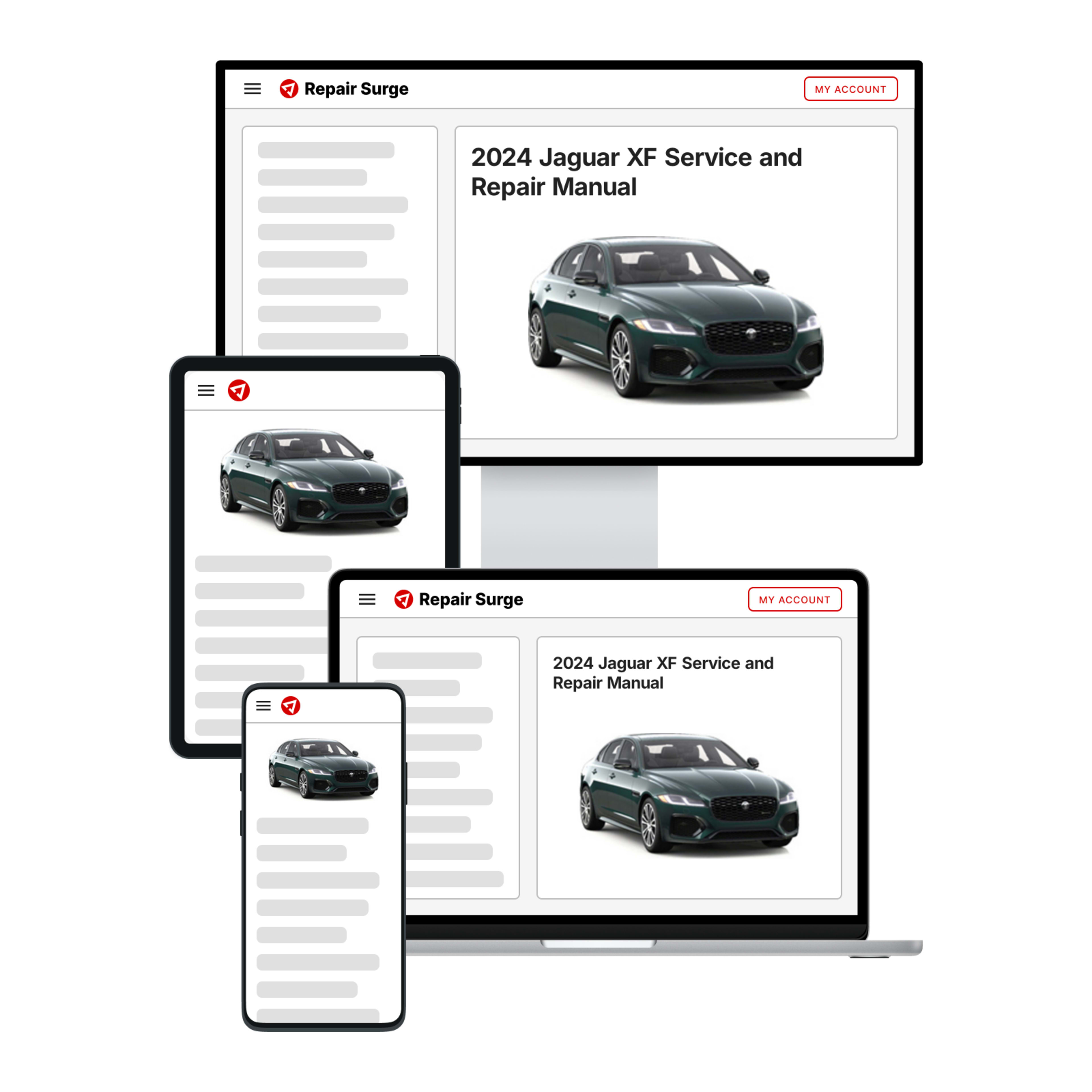 2024 Jaguar XF service and repair manual hero image