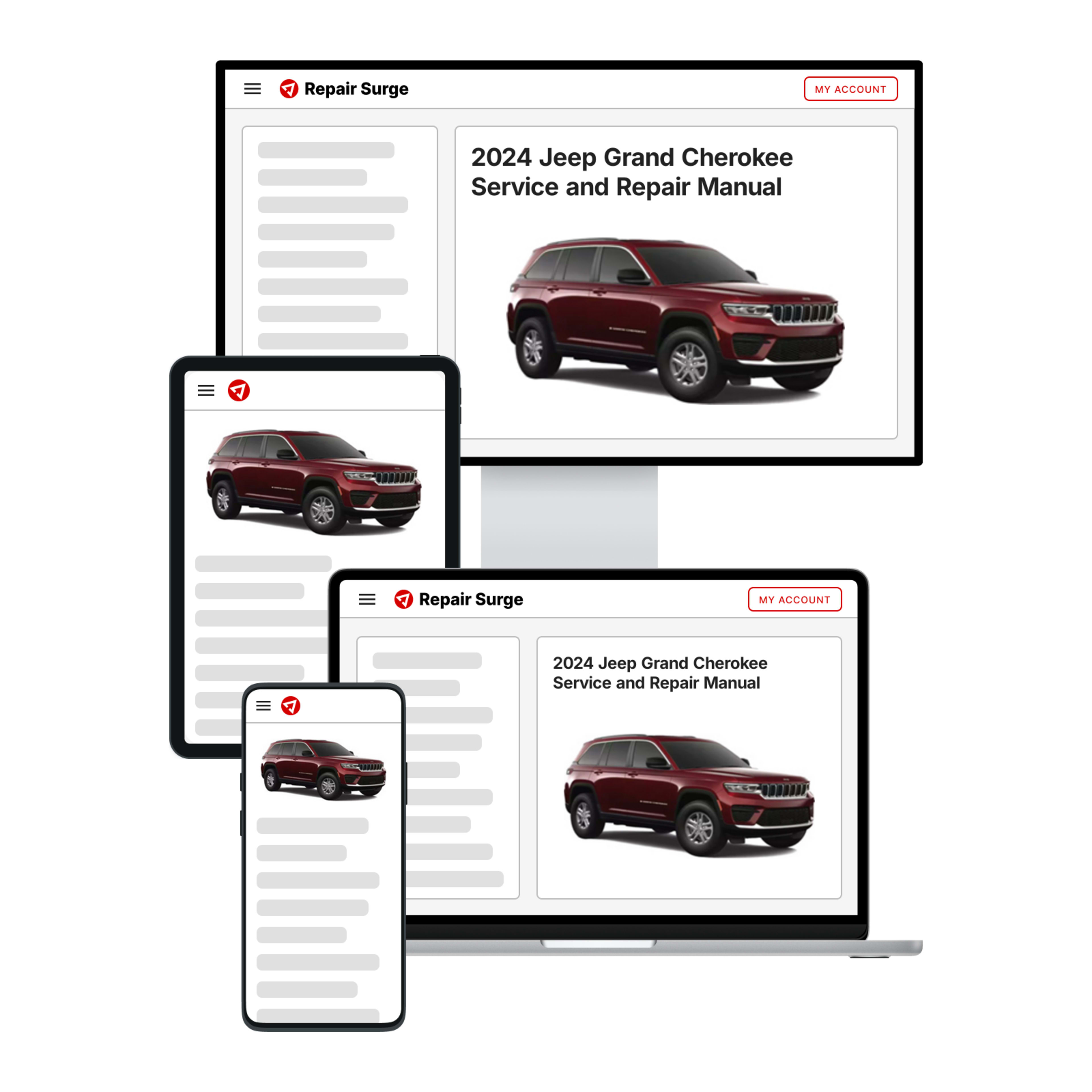 2024 Jeep Grand Cherokee service and repair manual hero image