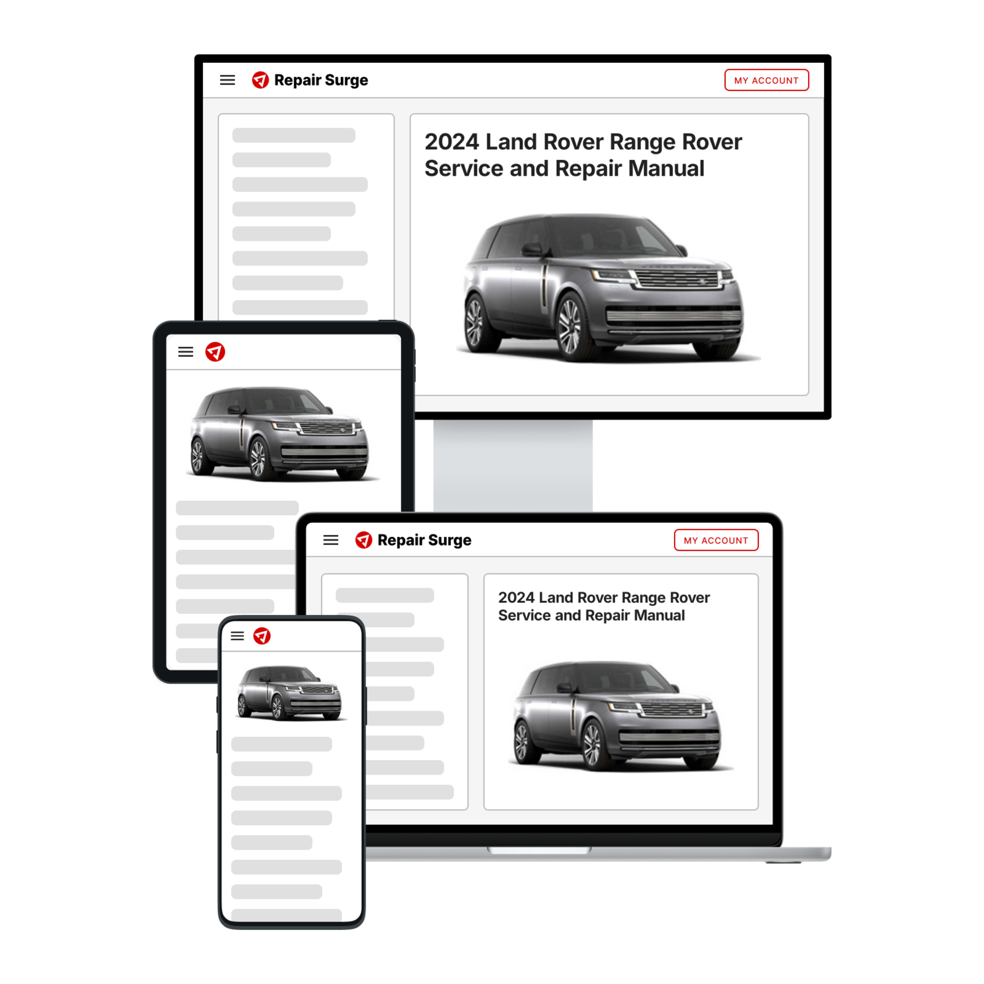 2024 Land Rover Range Rover service and repair manual hero image
