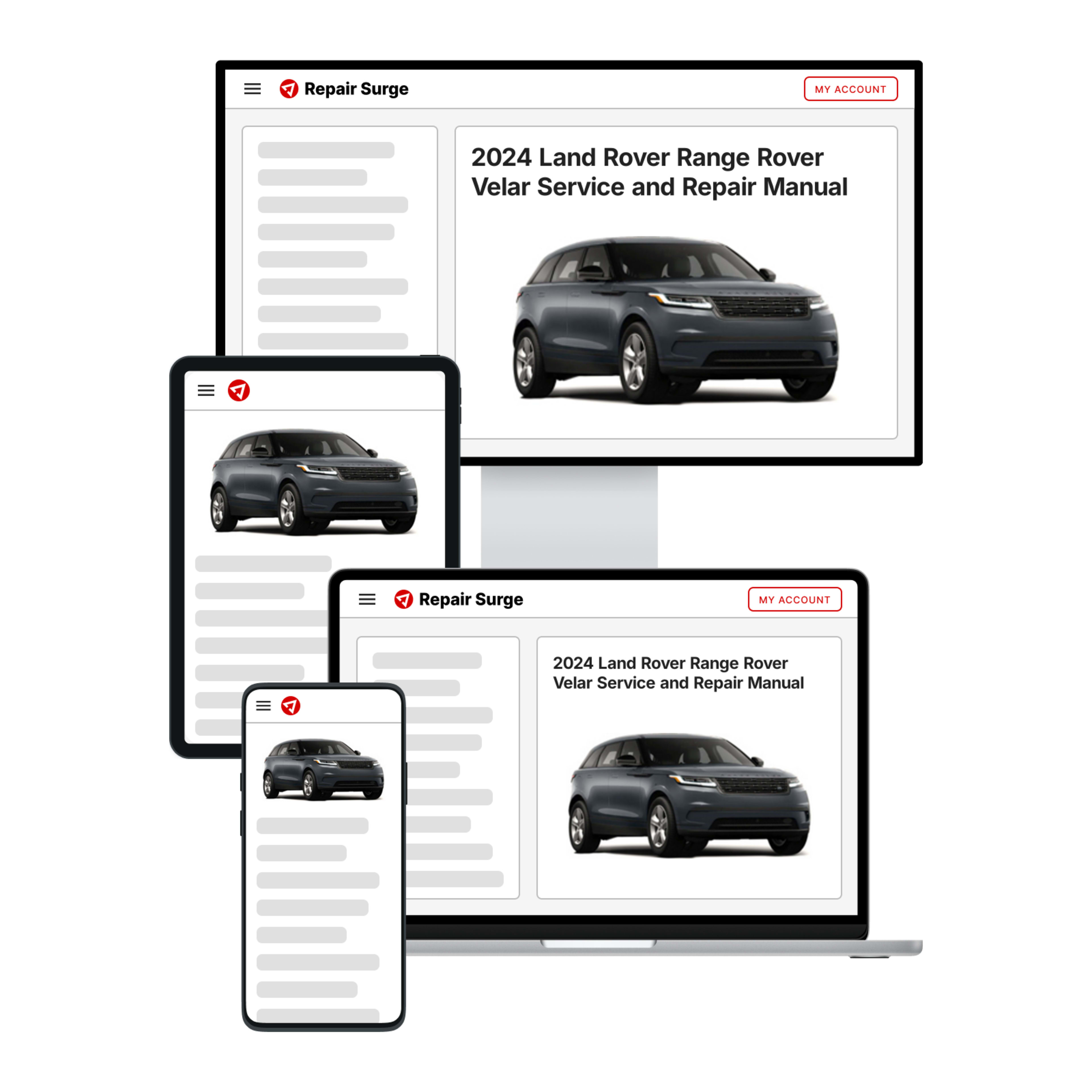 2024 Land Rover Range Rover Velar service and repair manual hero image