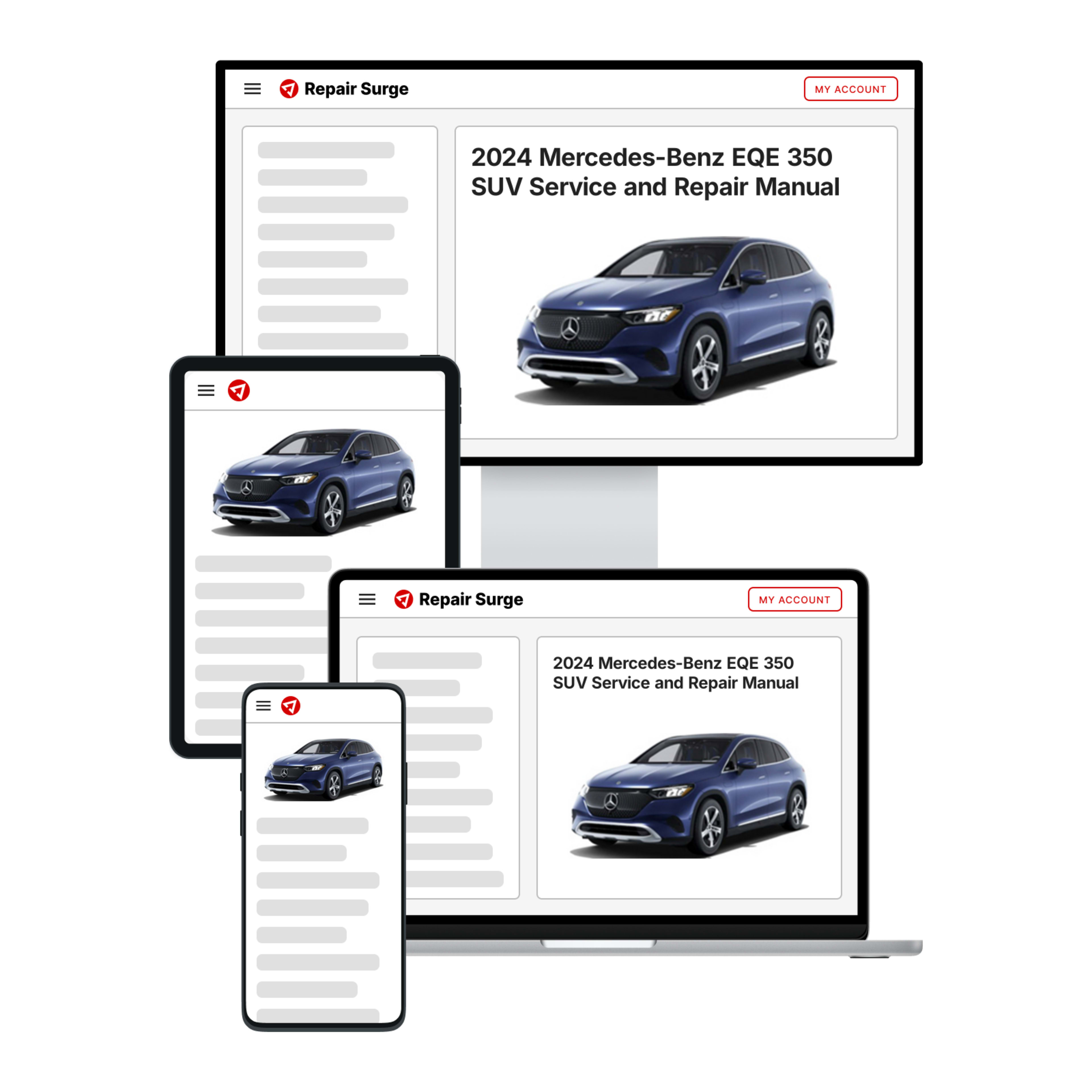 2024 Mercedes-Benz EQE 350 SUV service and repair manual hero image