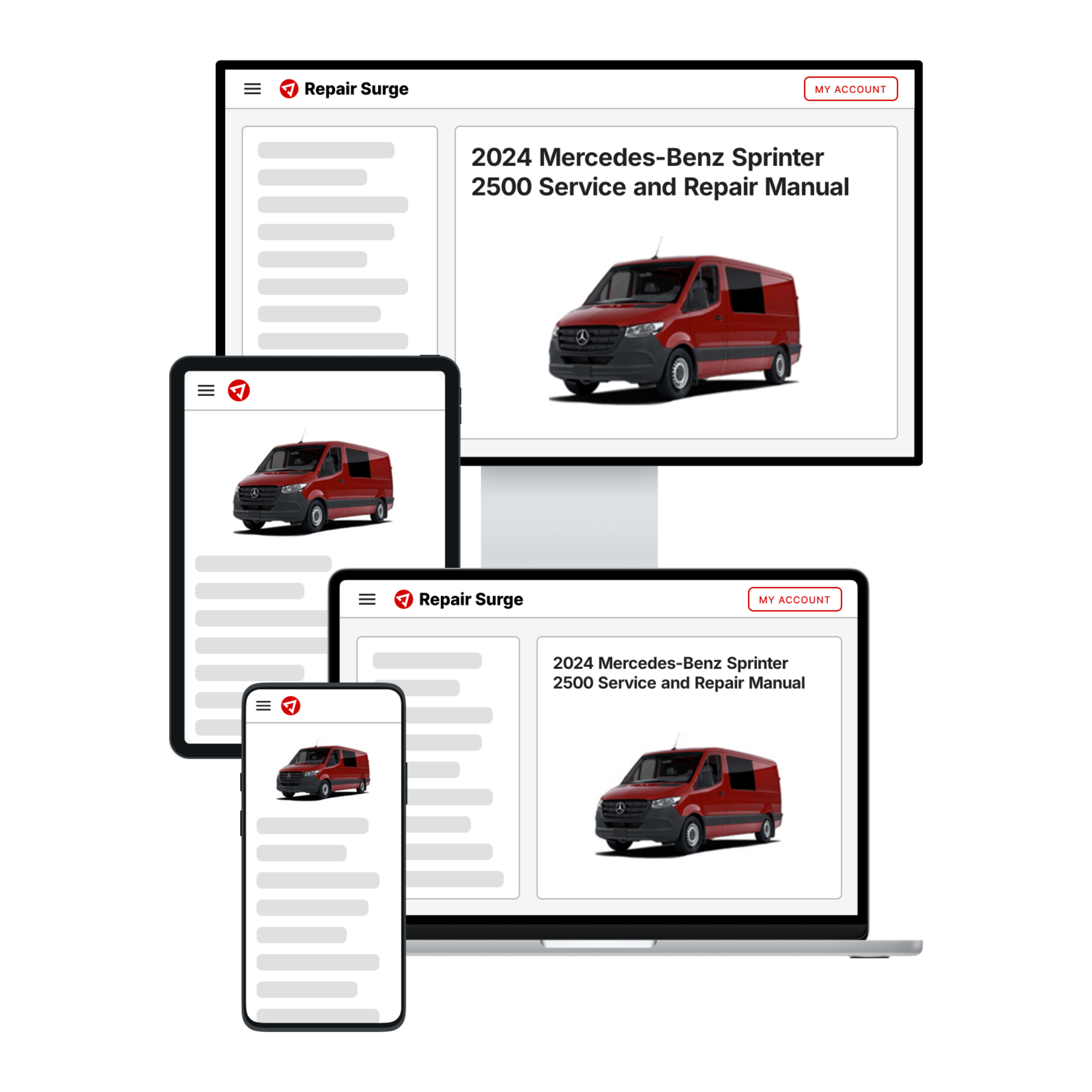 2024 Mercedes-Benz Sprinter 2500 service and repair manual hero image