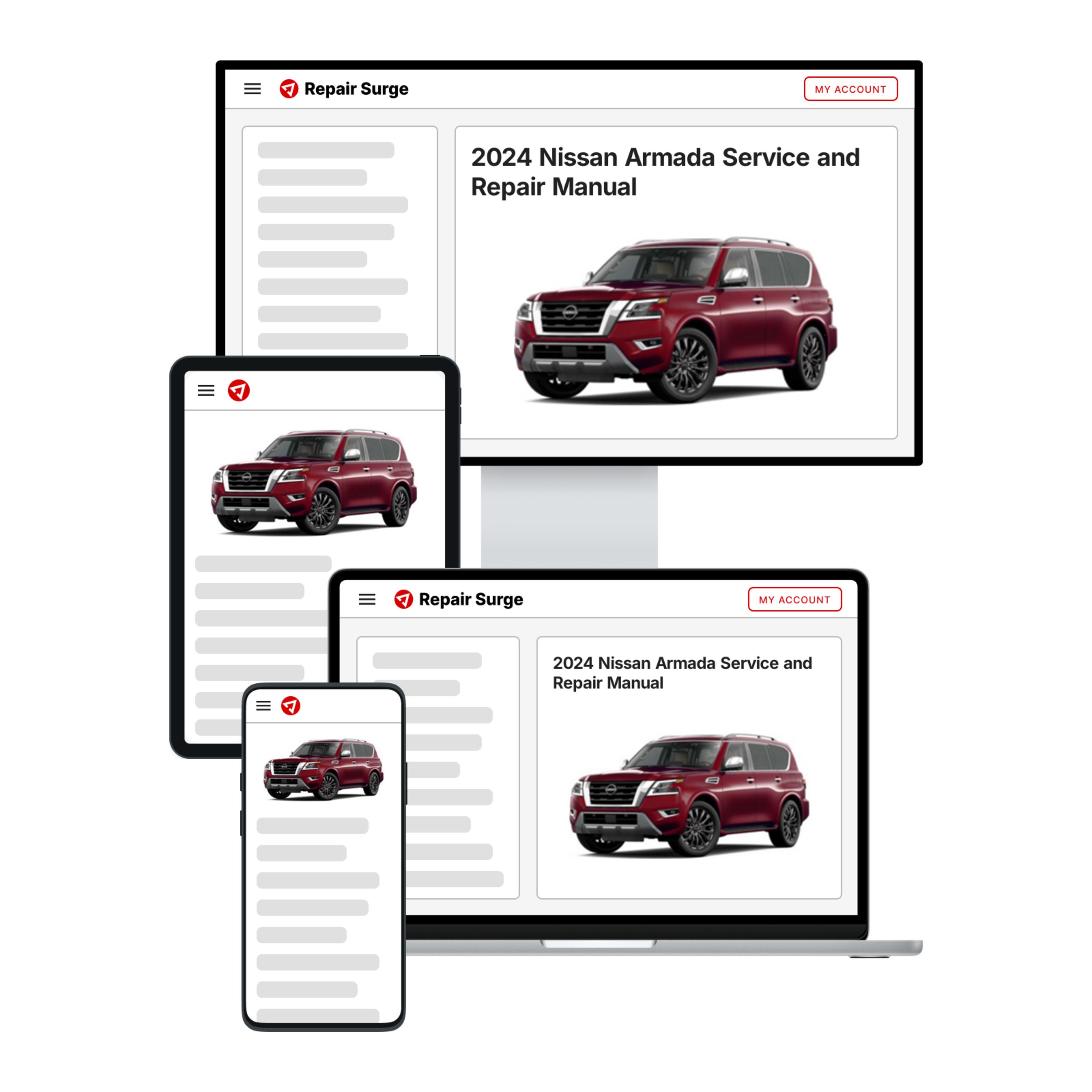 2024 Nissan Armada service and repair manual hero image