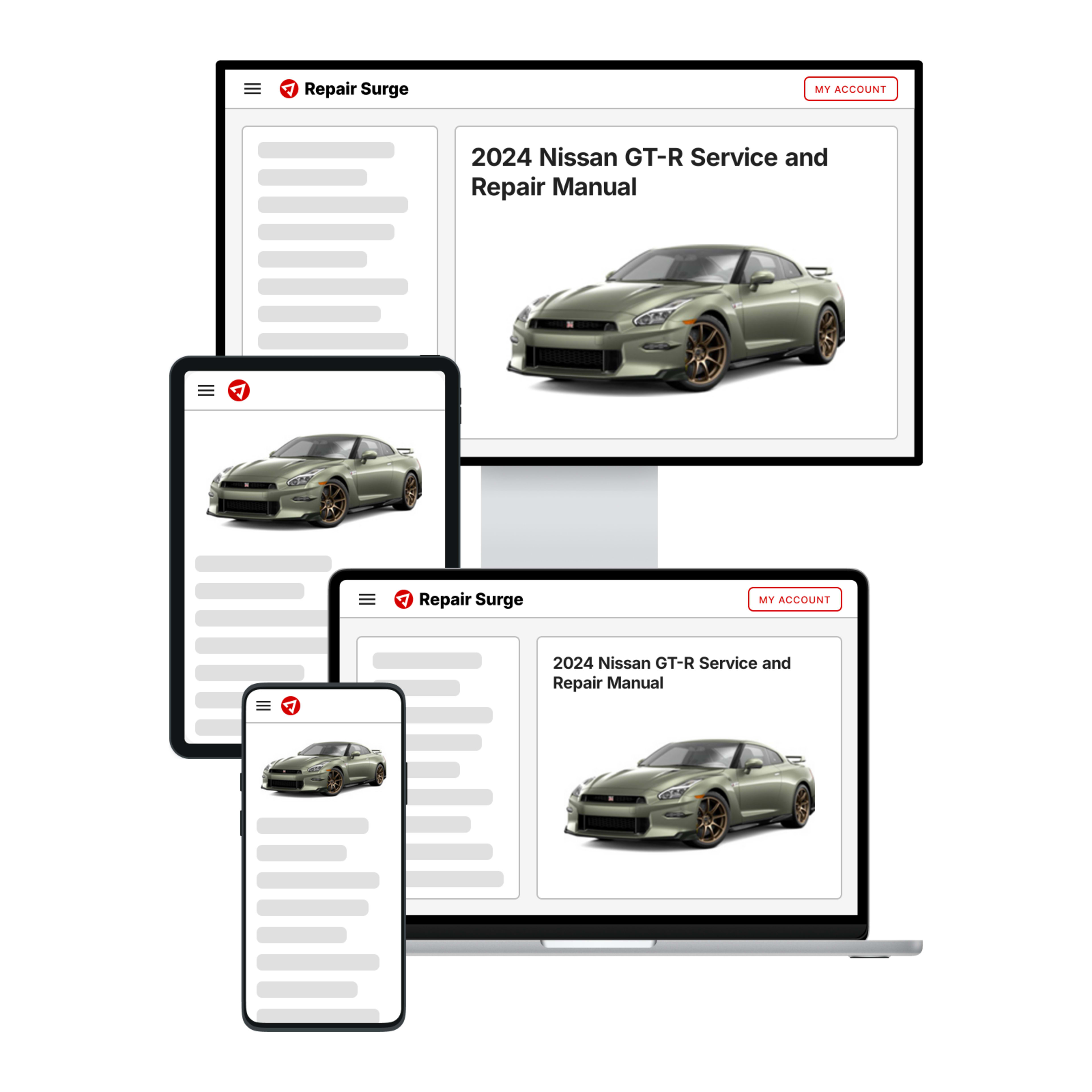 2024 Nissan GT-R service and repair manual hero image