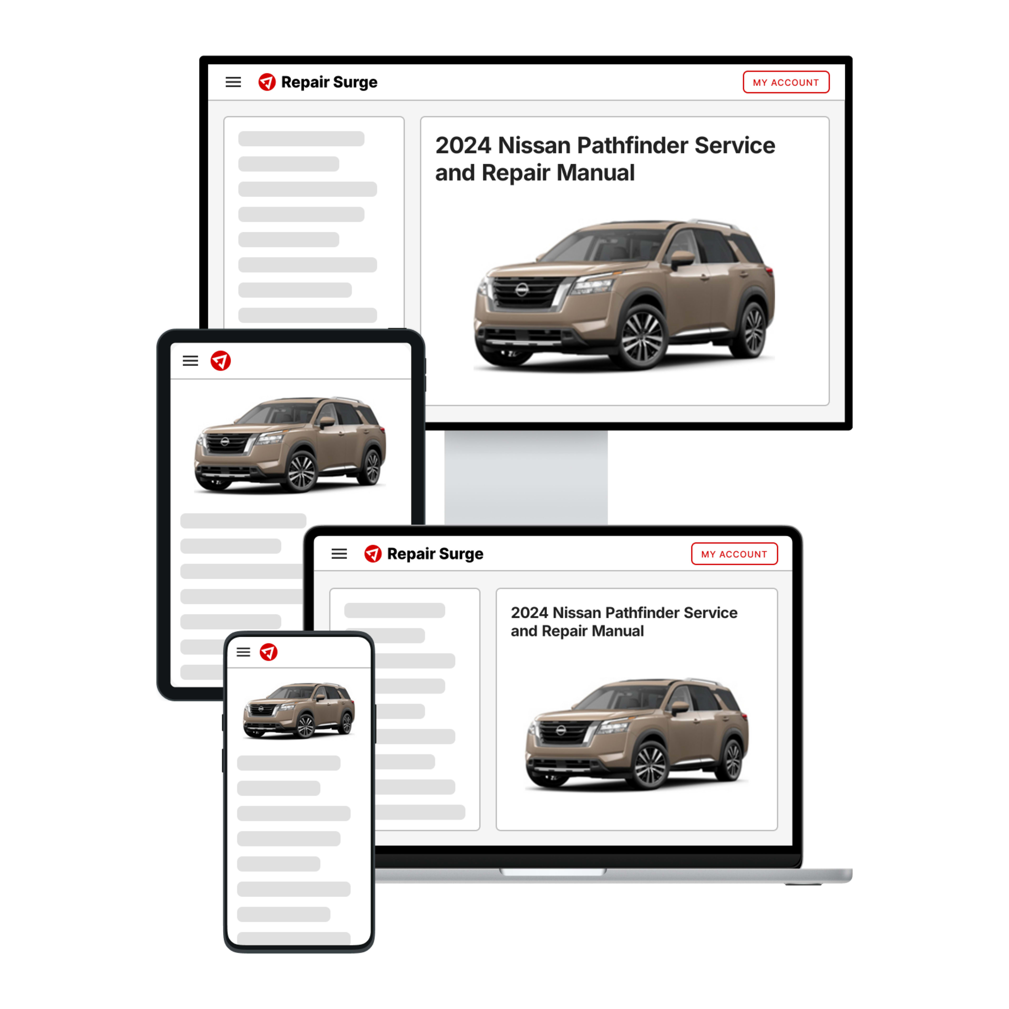 2024 Nissan Pathfinder service and repair manual hero image