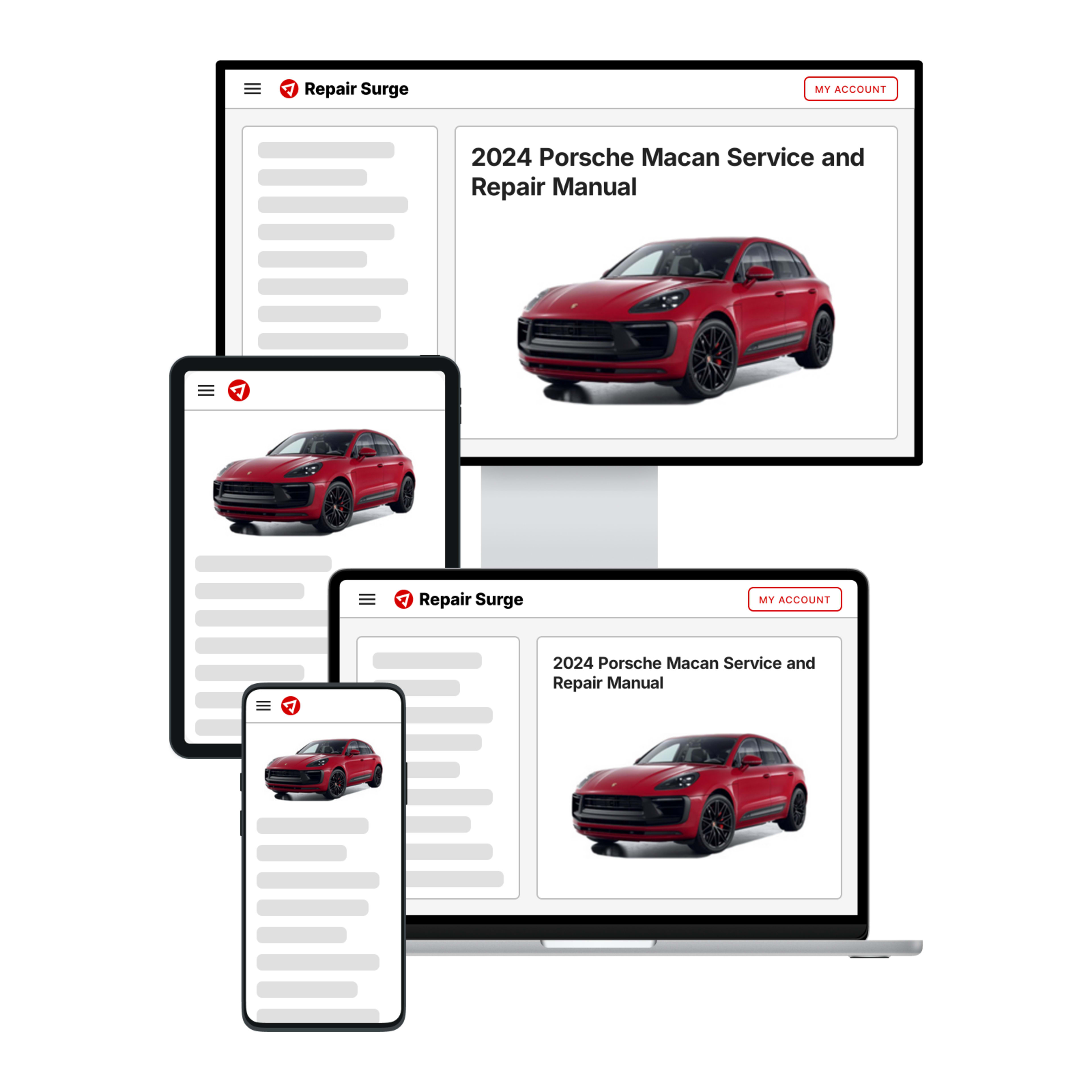 2024 Porsche Macan service and repair manual hero image