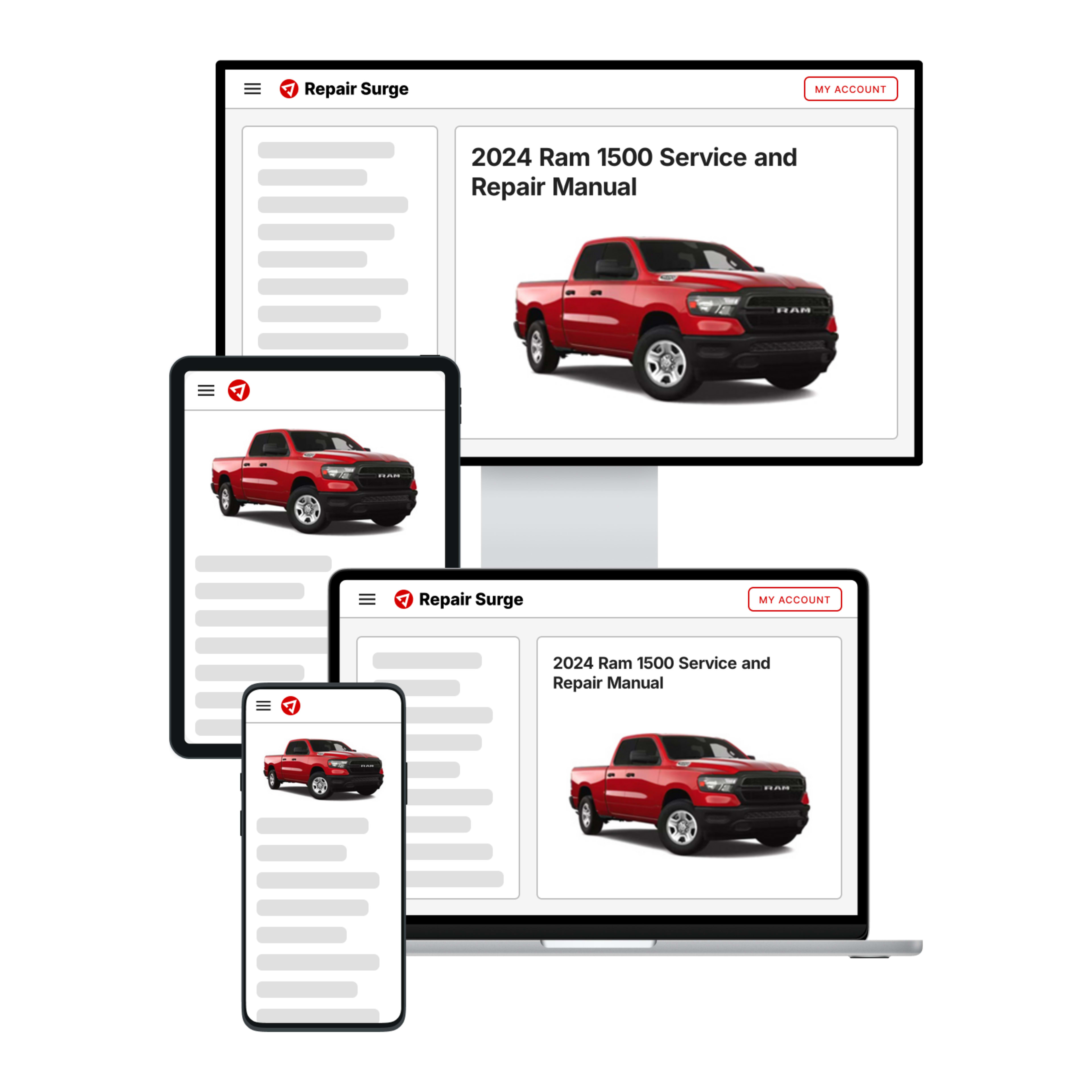 2024 Ram 1500 service and repair manual hero image