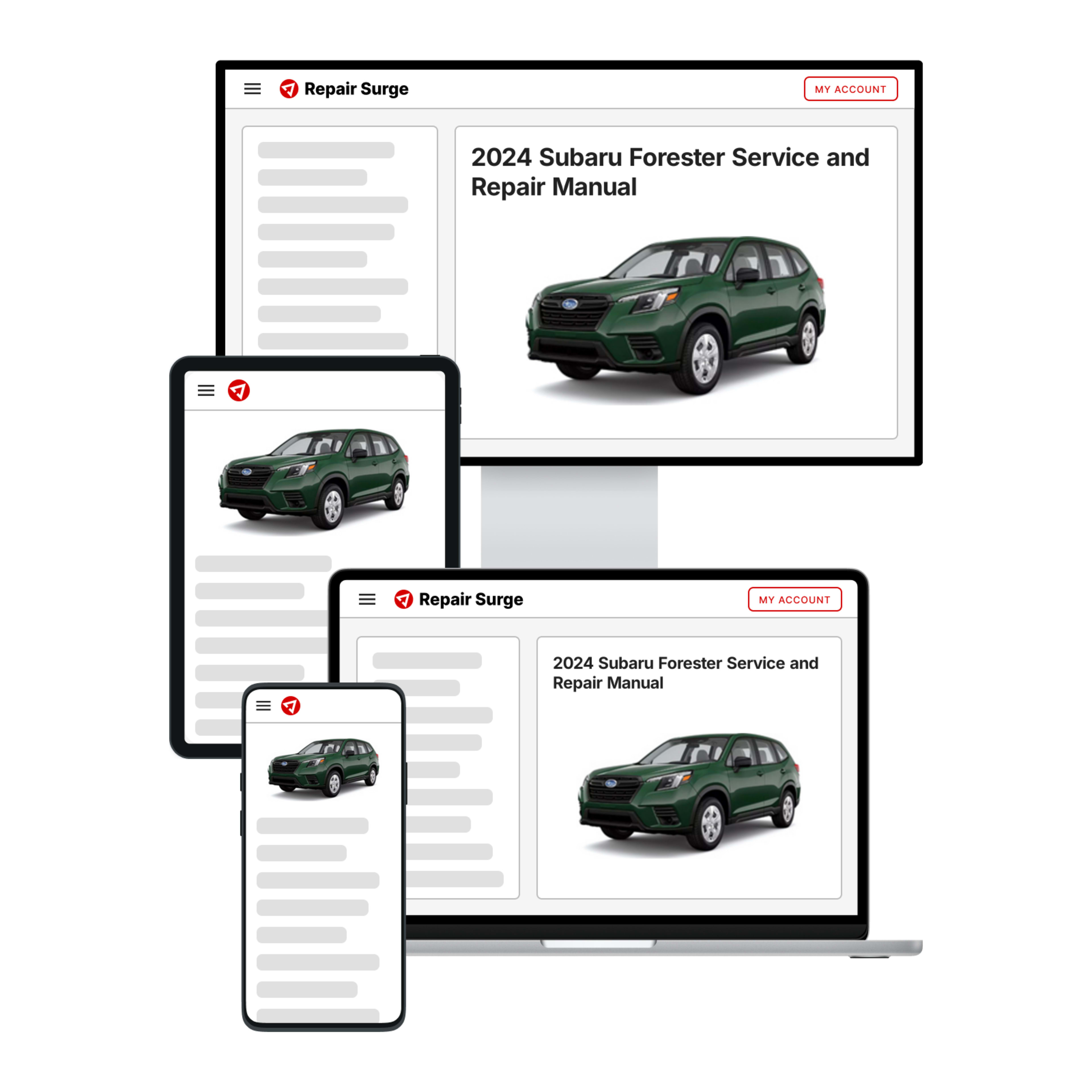 2024 Subaru Forester service and repair manual hero image