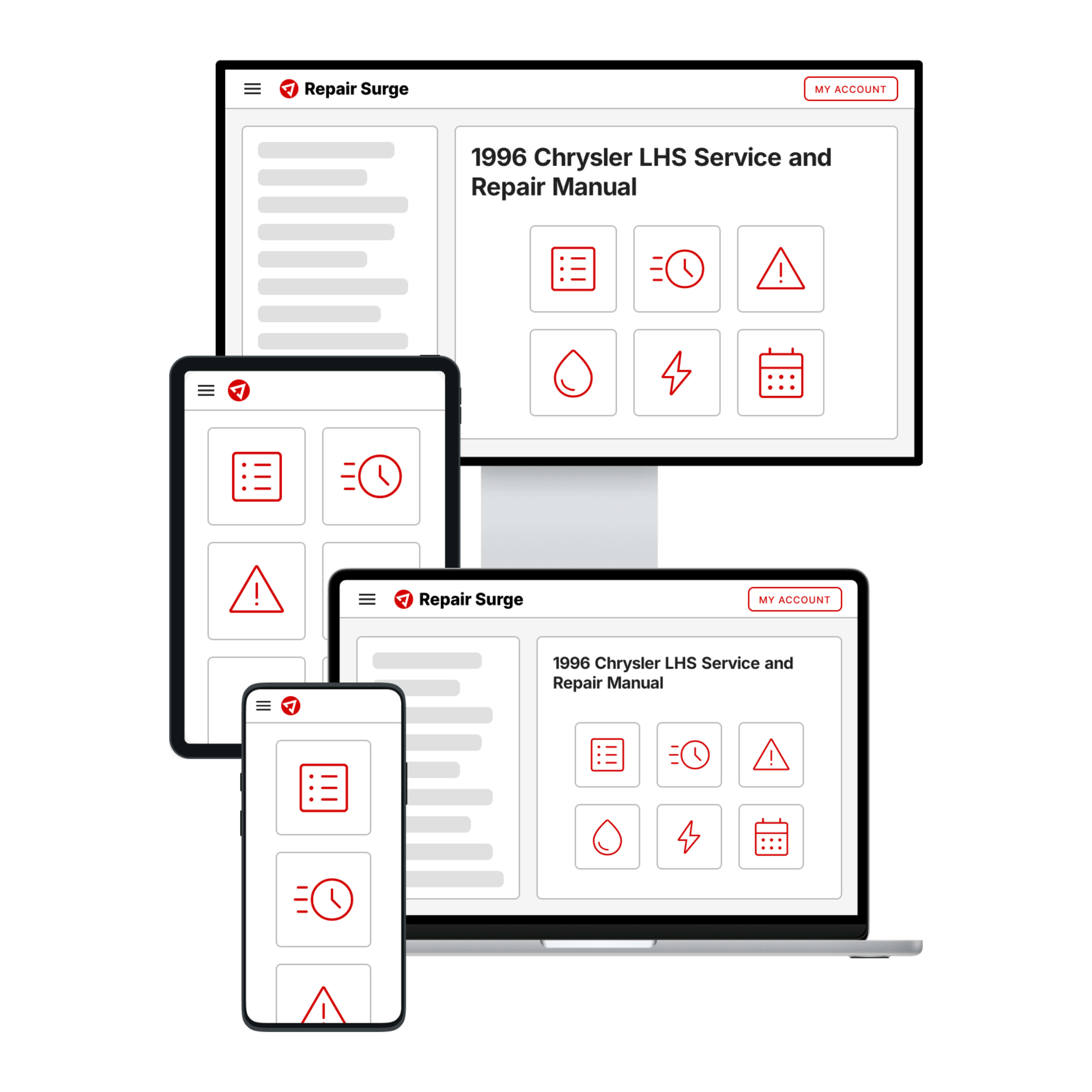 1996 Chrysler LHS service and repair manual hero image