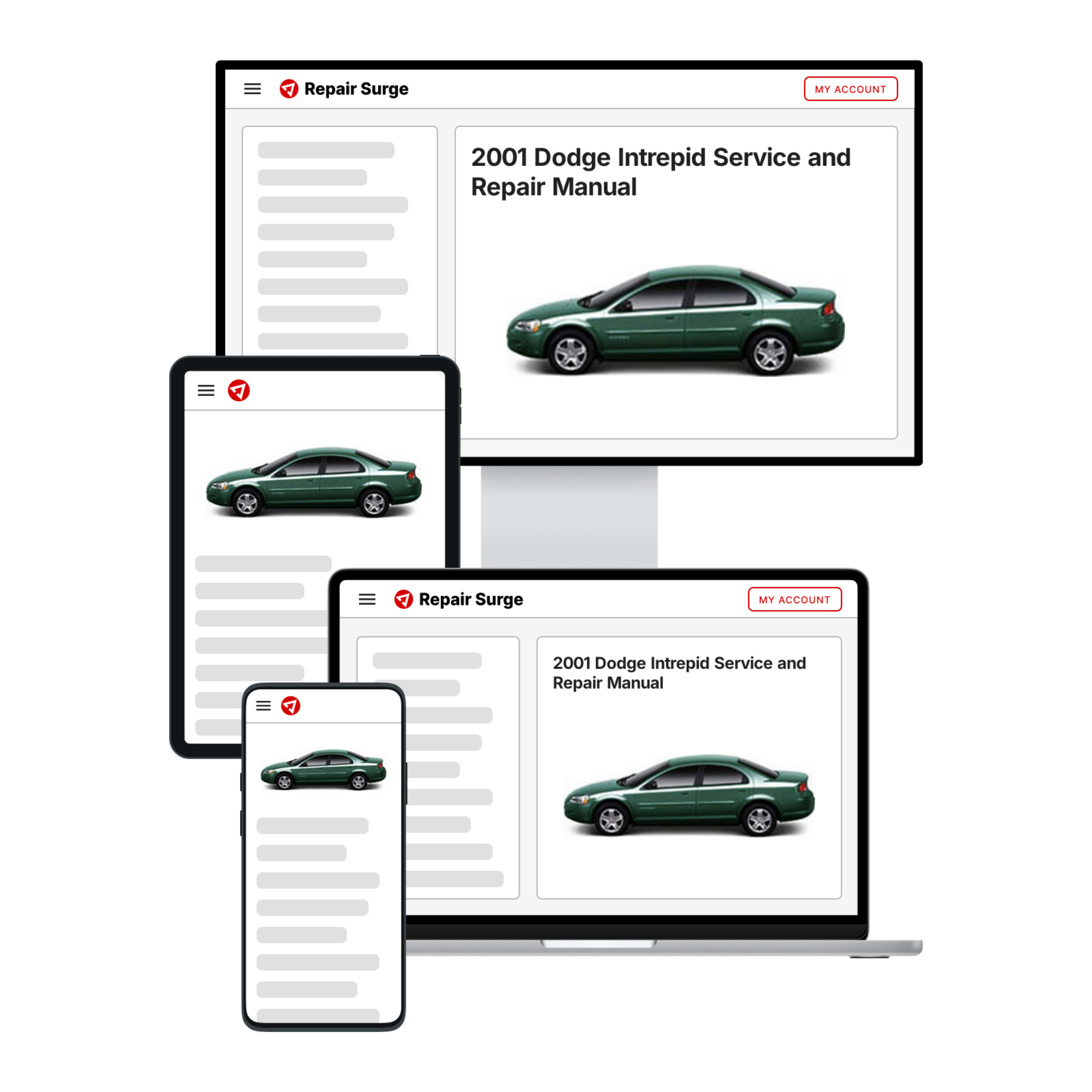2001 Dodge Intrepid service and repair manual hero image