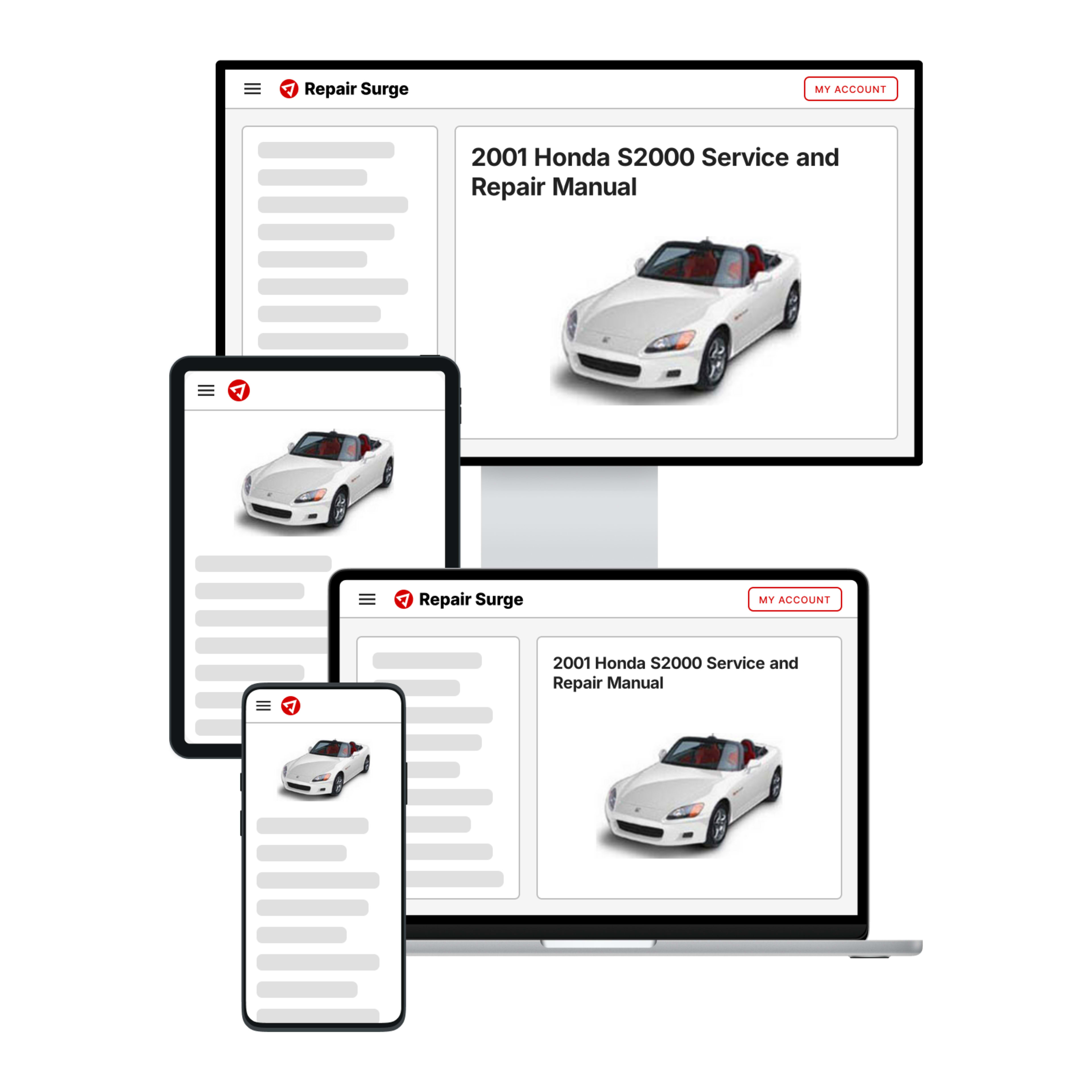 2001 Honda S2000 service and repair manual hero image