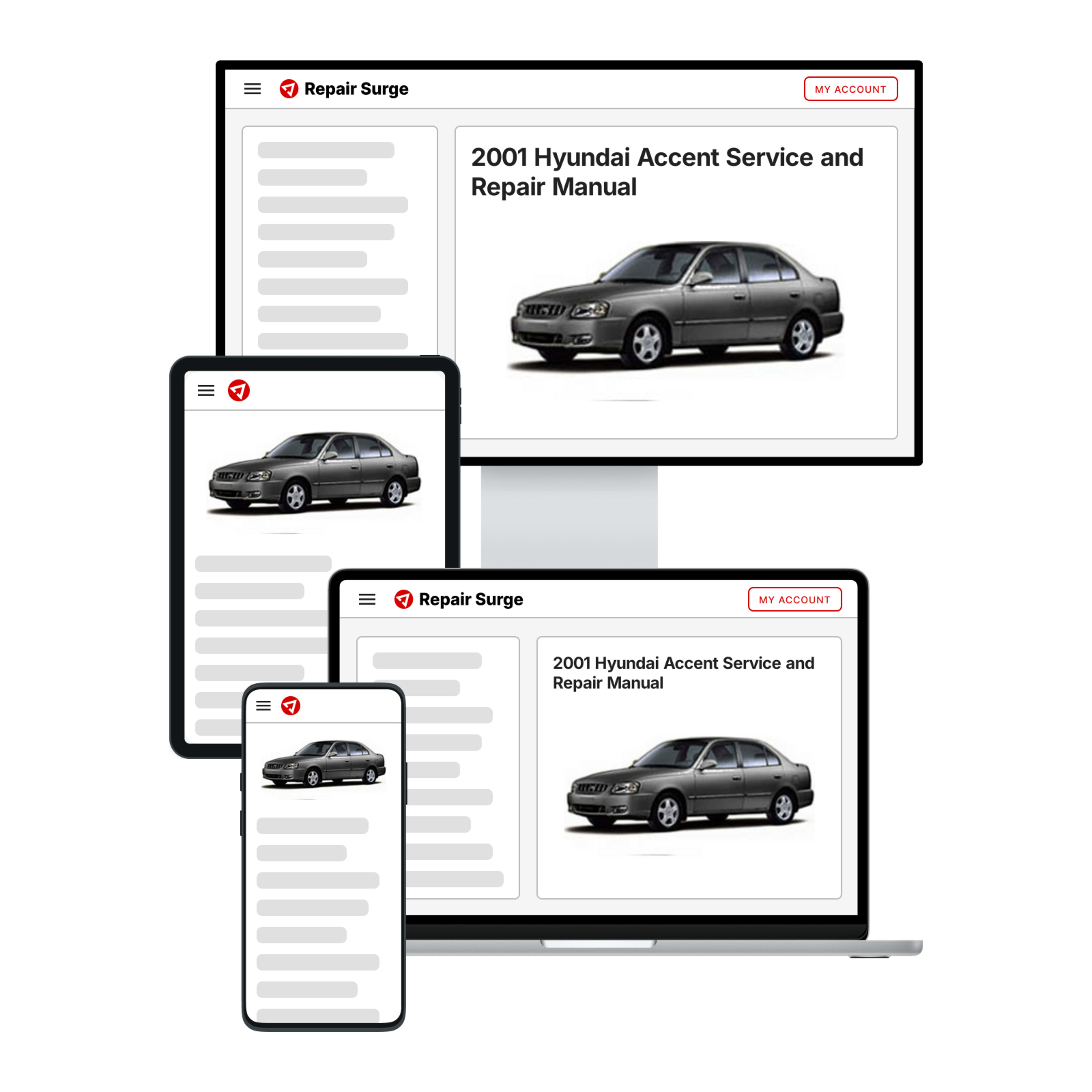 2001 Hyundai Accent service and repair manual hero image