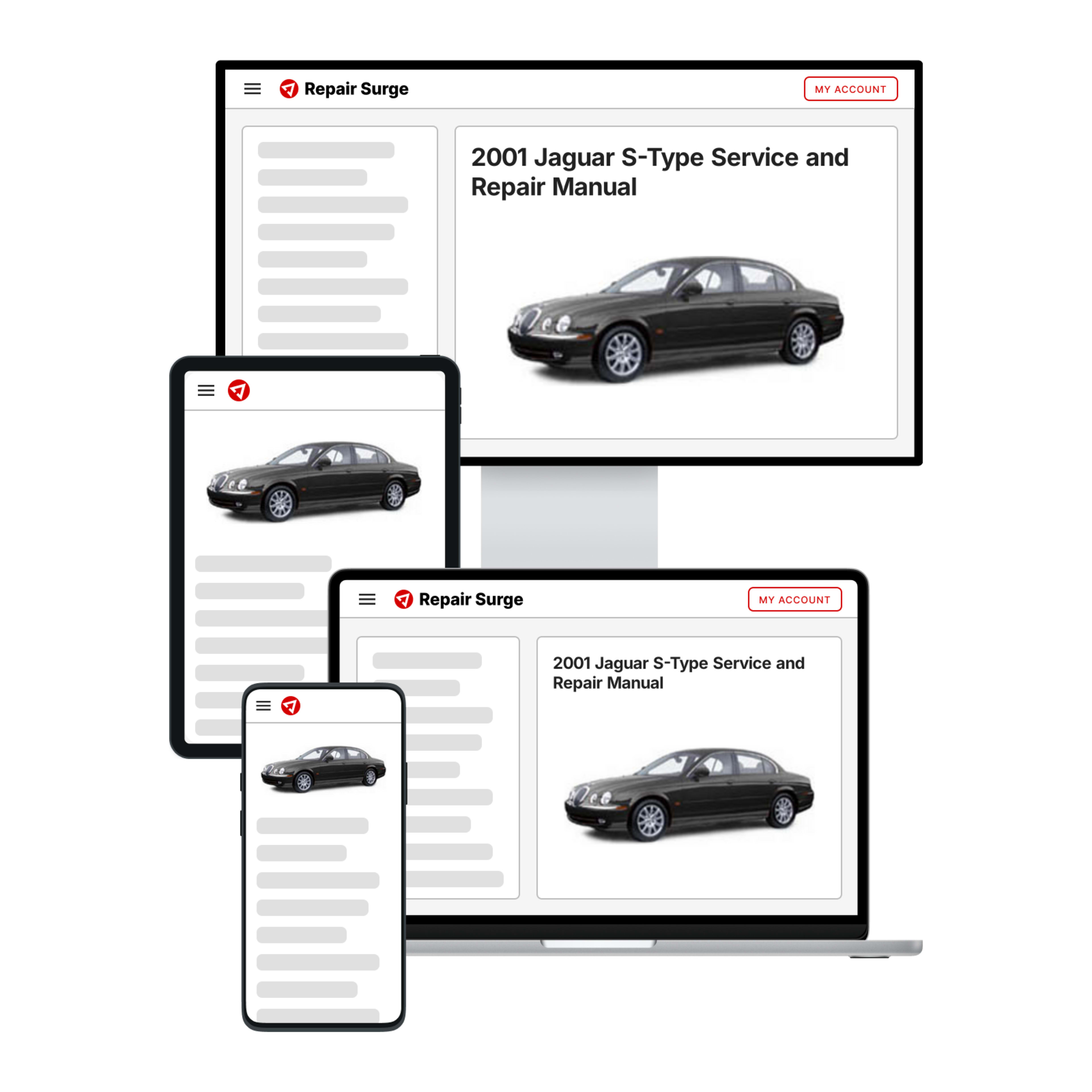 2001 Jaguar S-Type service and repair manual hero image