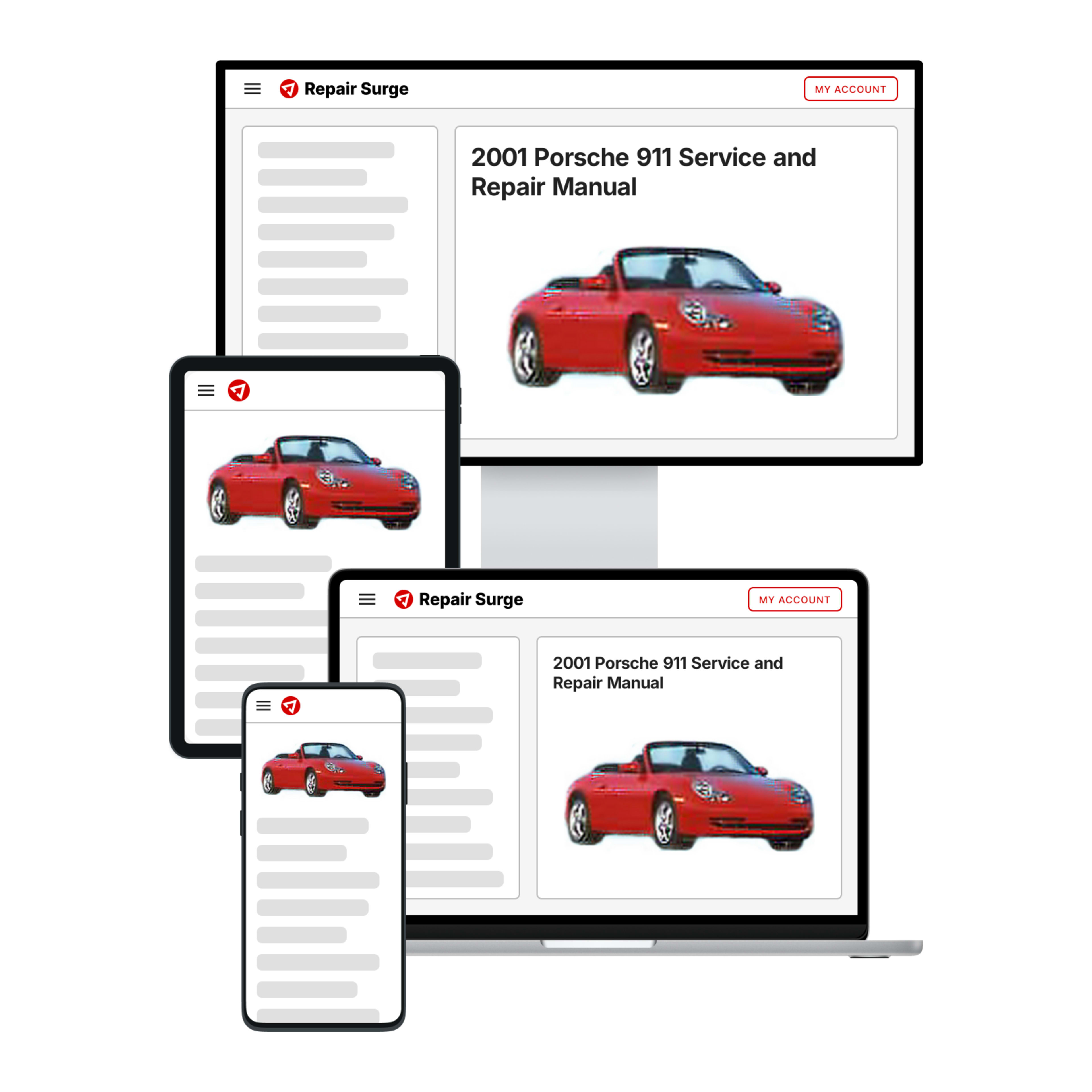 2001 Porsche 911 service and repair manual hero image