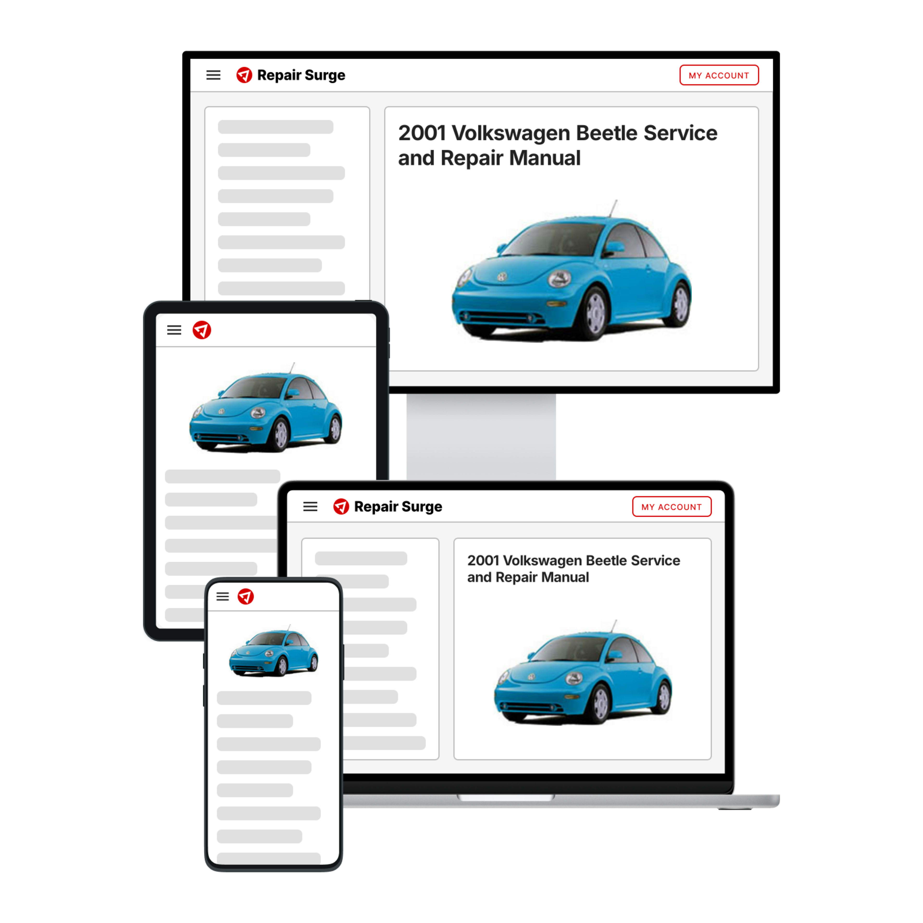 2001 Volkswagen Beetle service and repair manual hero image