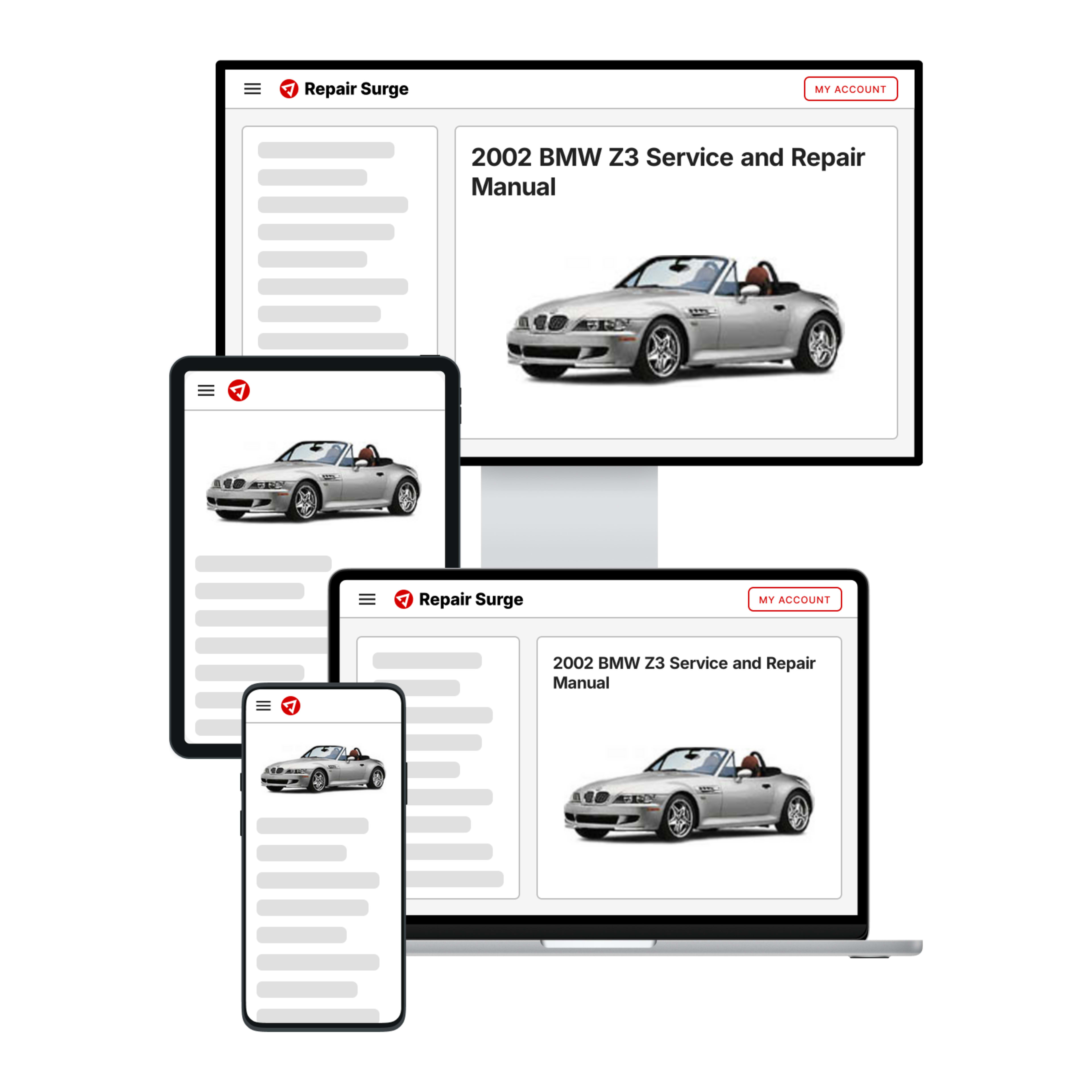 2002 BMW Z3 service and repair manual hero image