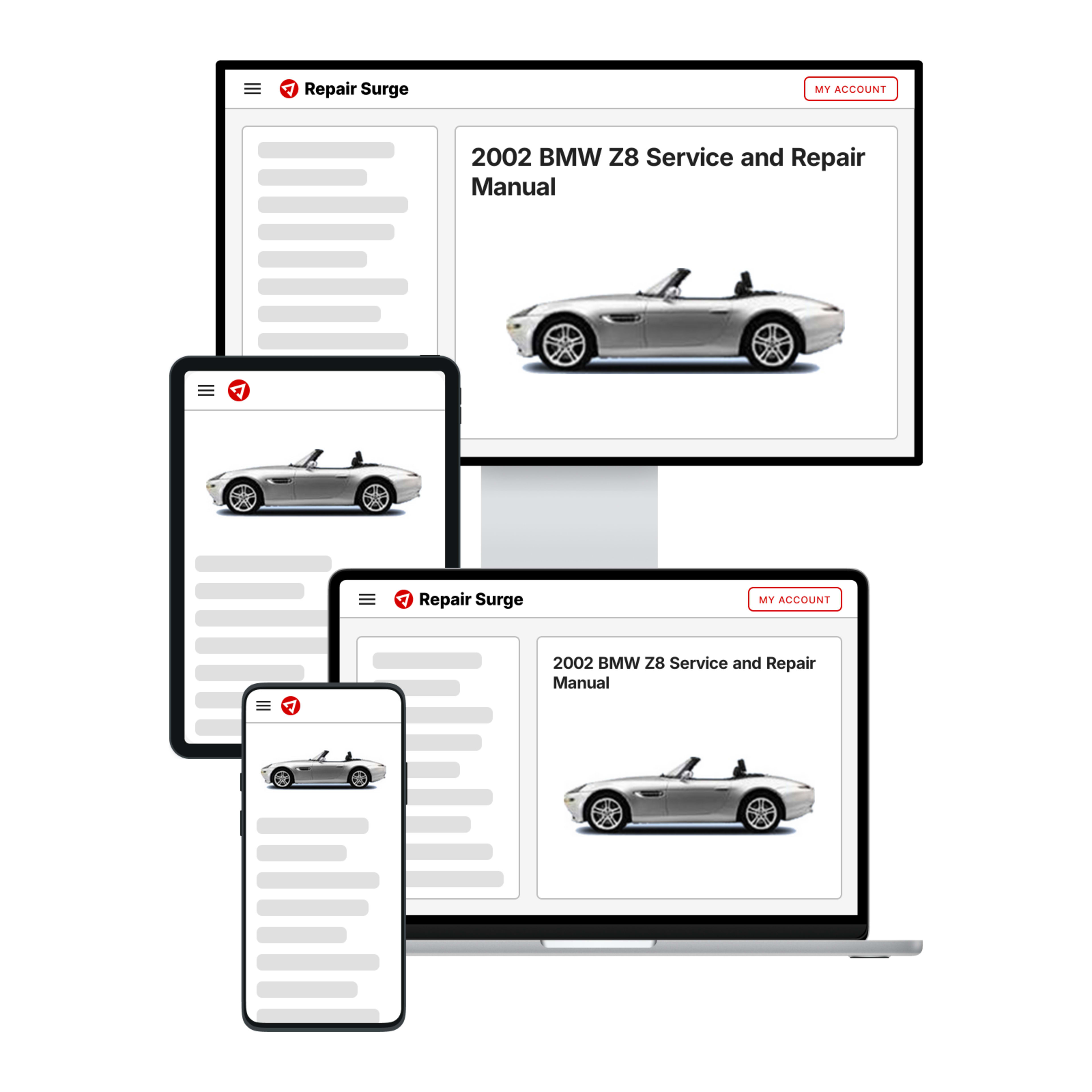 2002 BMW Z8 service and repair manual hero image
