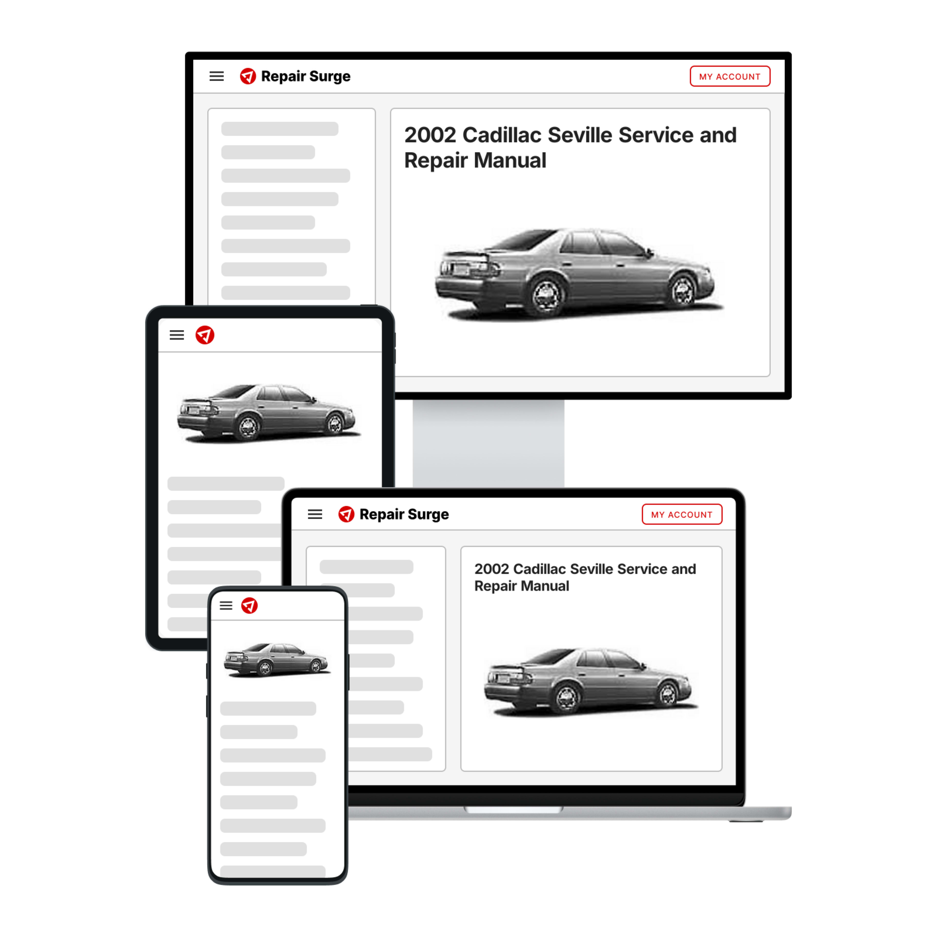 2002 Cadillac Seville service and repair manual hero image