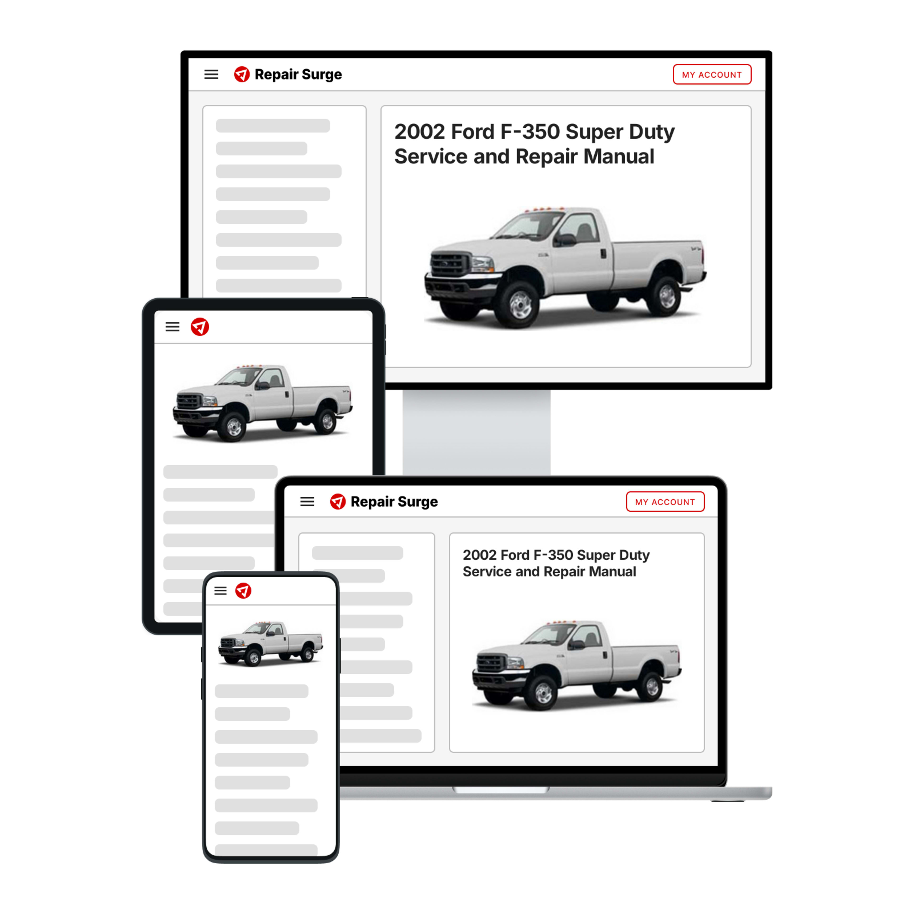 2002 Ford F-350 Super Duty service and repair manual hero image