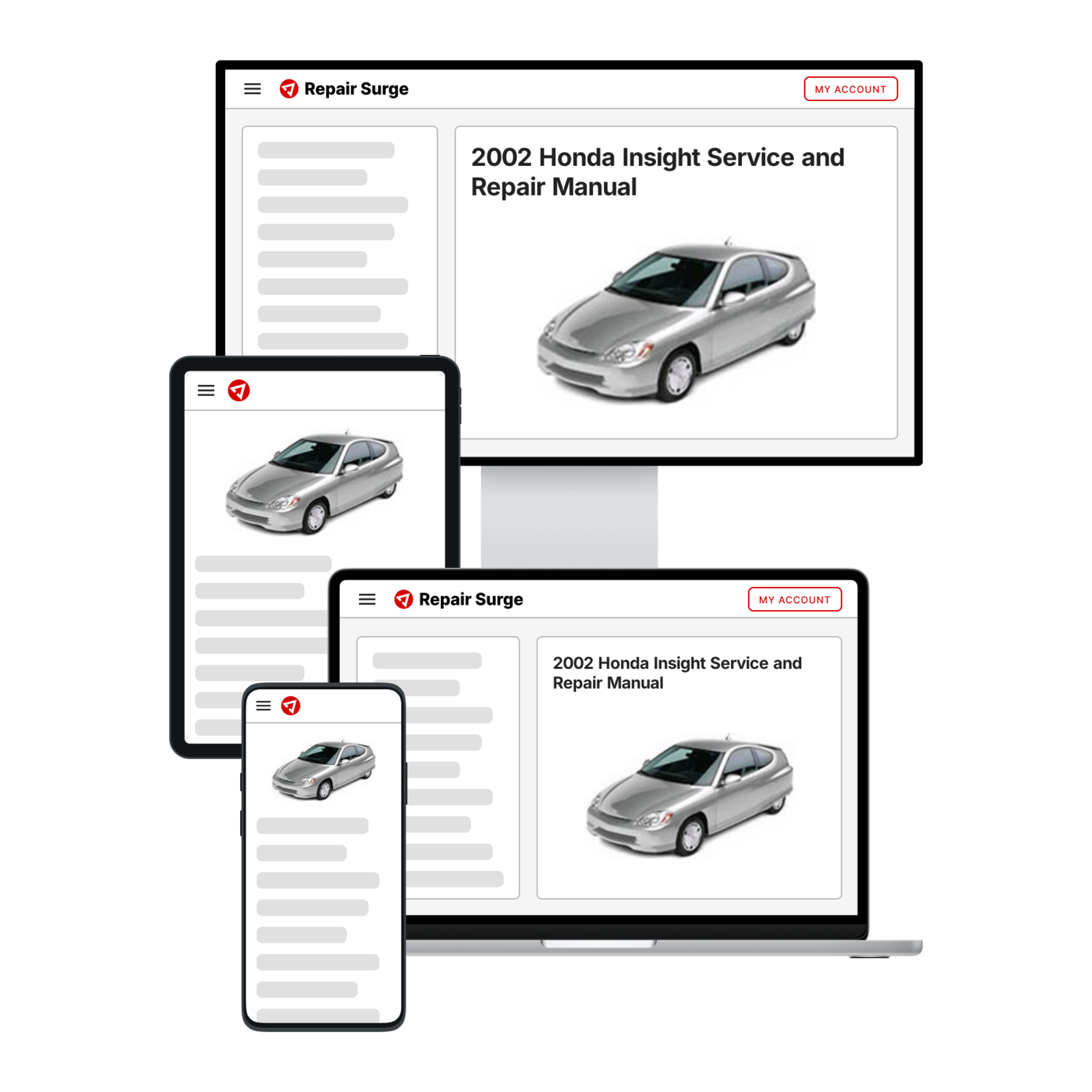 2002 Honda Insight service and repair manual hero image