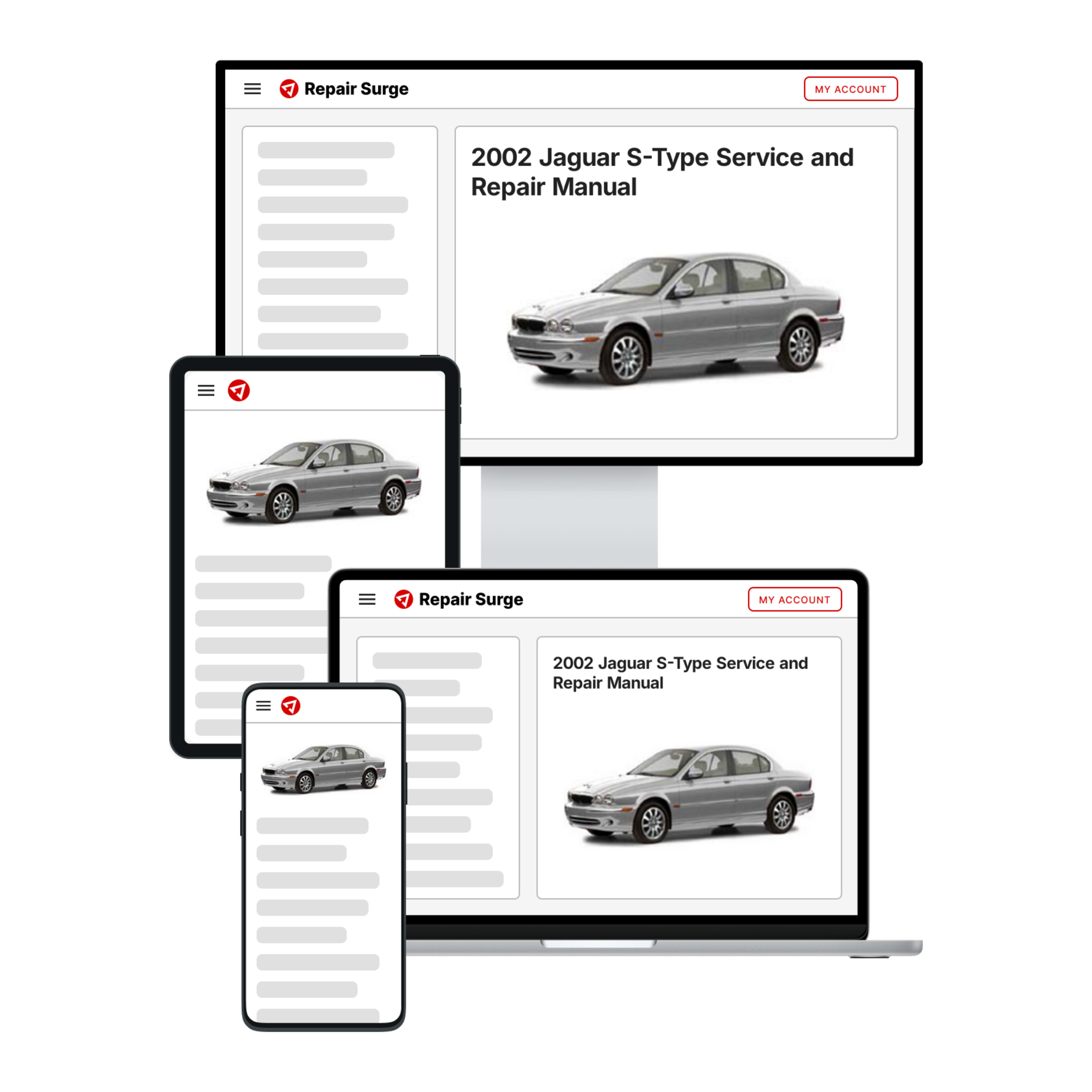 2002 Jaguar S-Type service and repair manual hero image