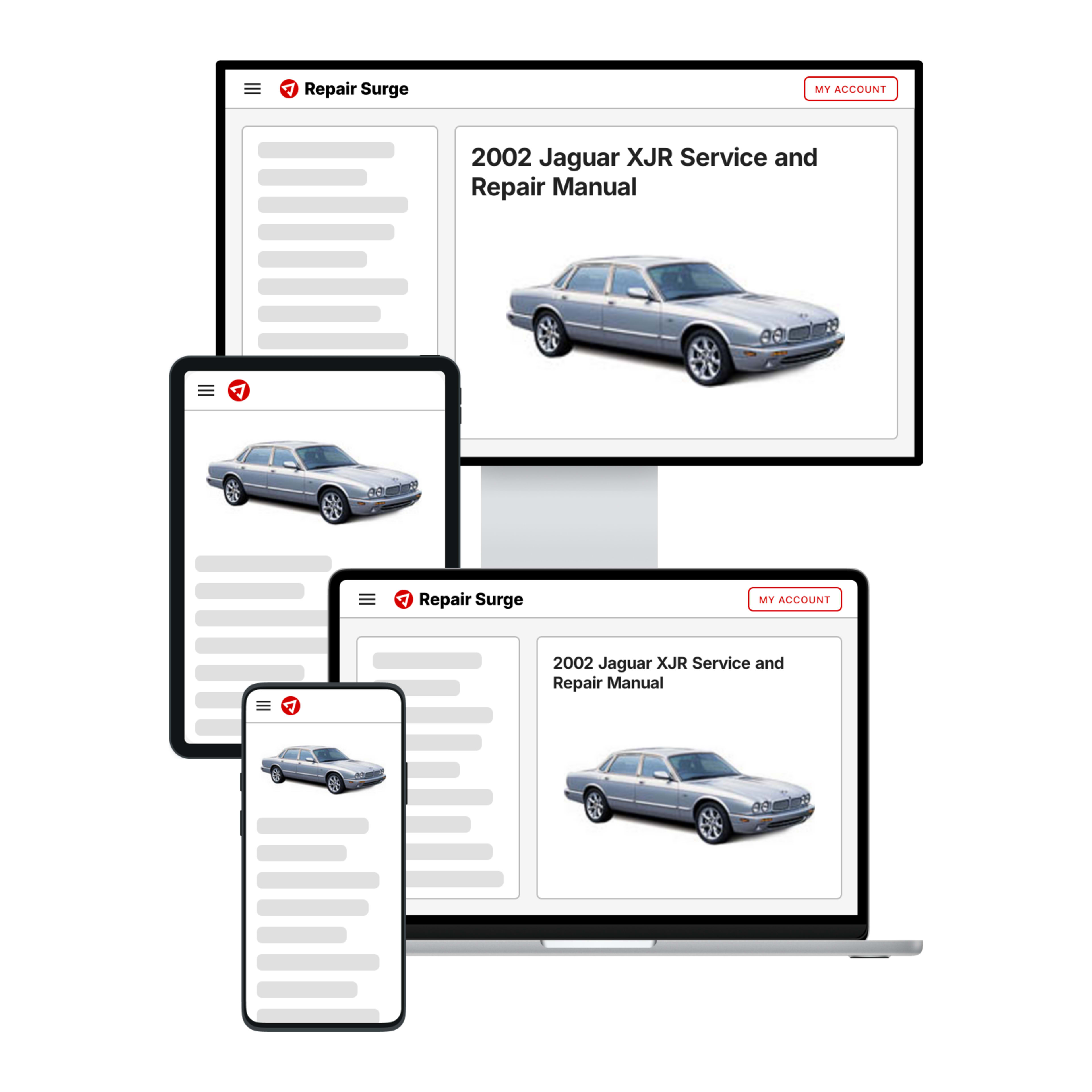 2002 Jaguar XJR service and repair manual hero image