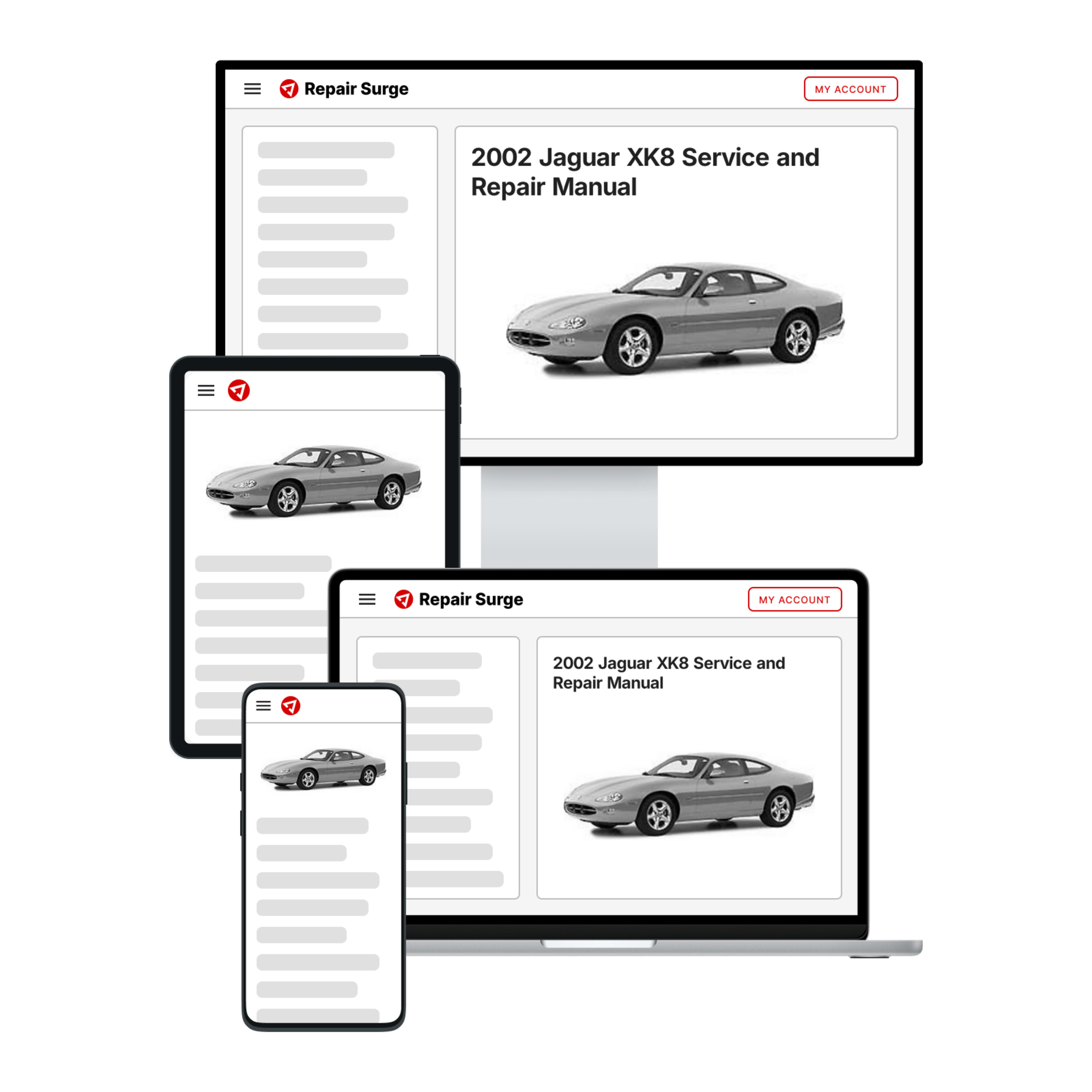 2002 Jaguar XK8 service and repair manual hero image
