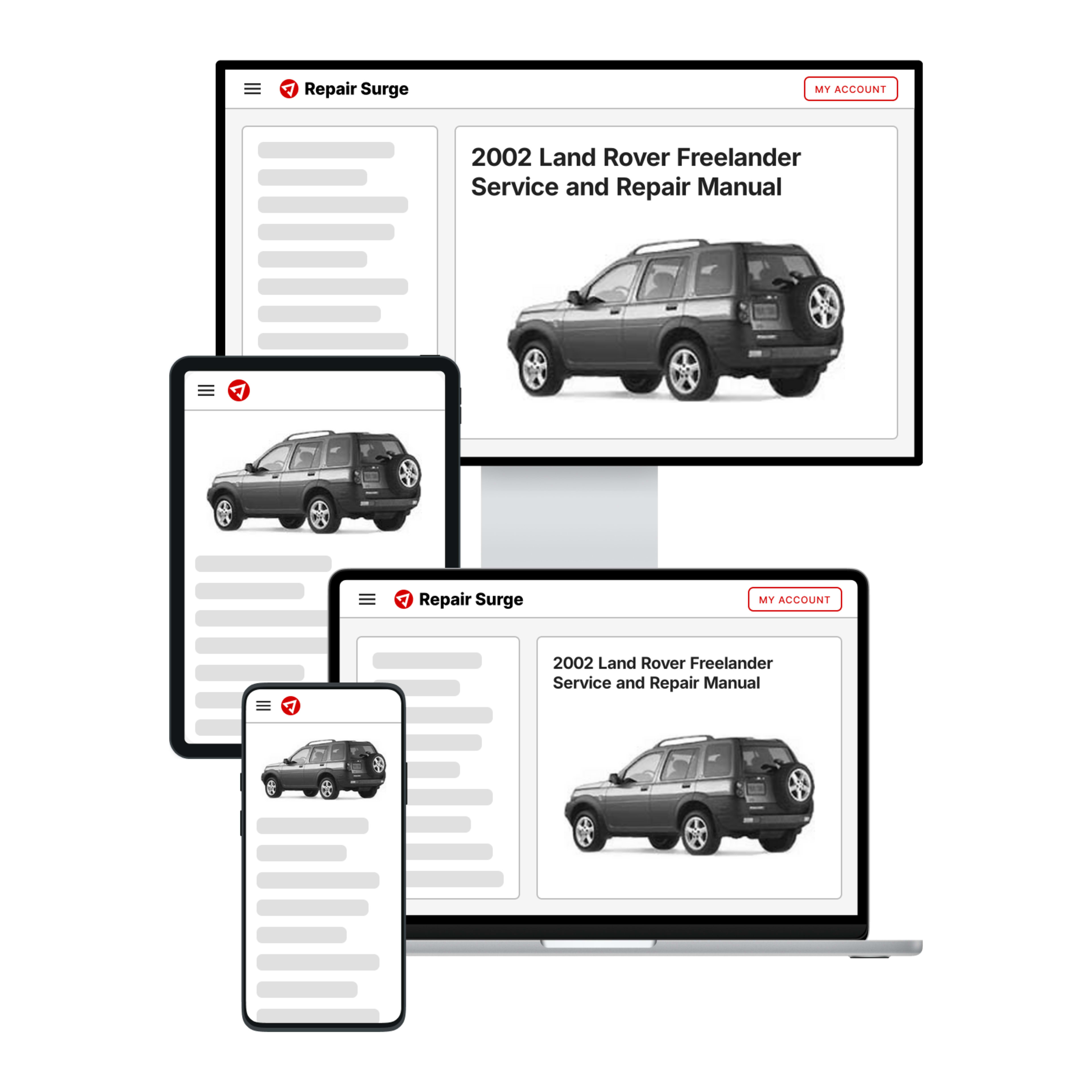 2002 Land Rover Freelander service and repair manual hero image