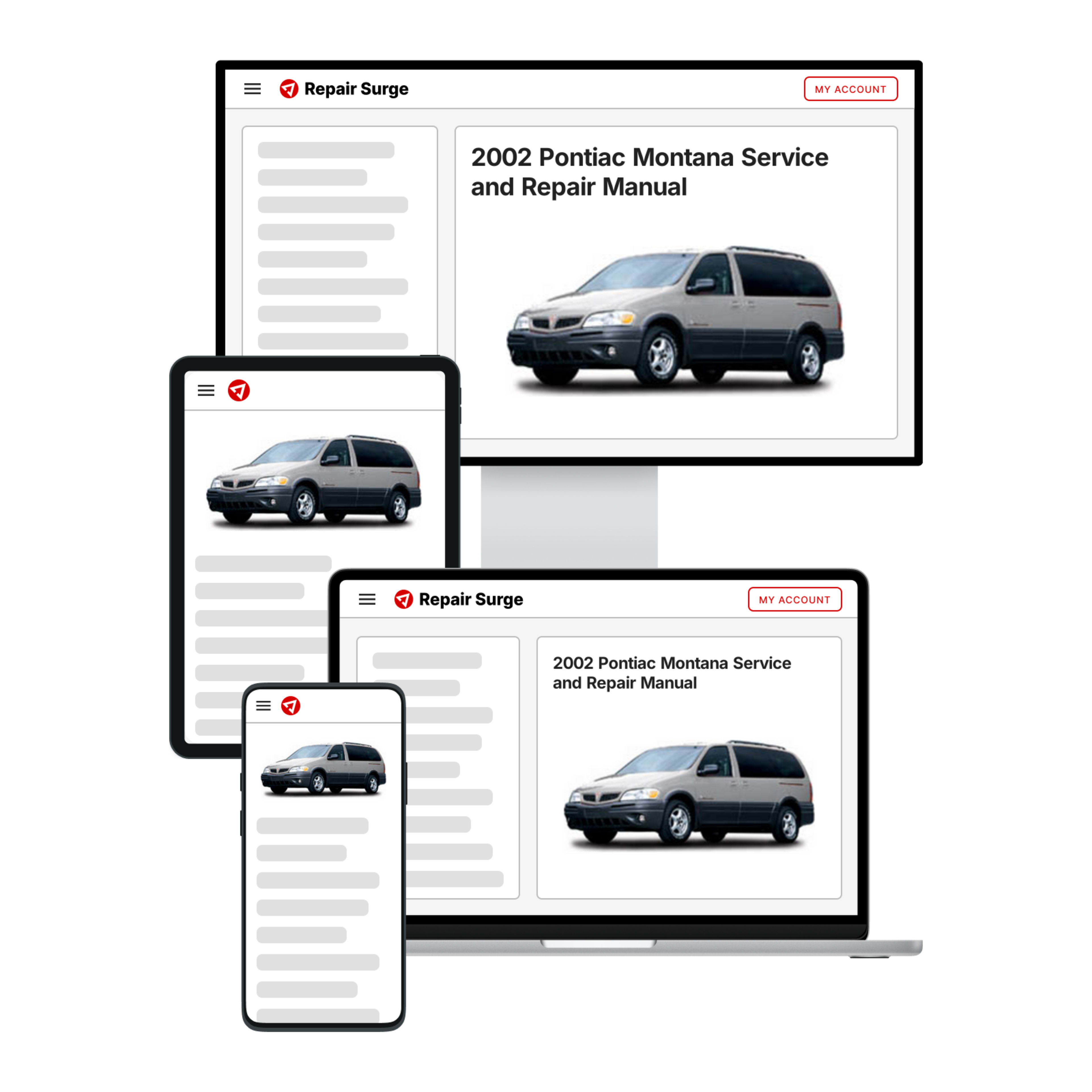 2002 Pontiac Montana service and repair manual hero image