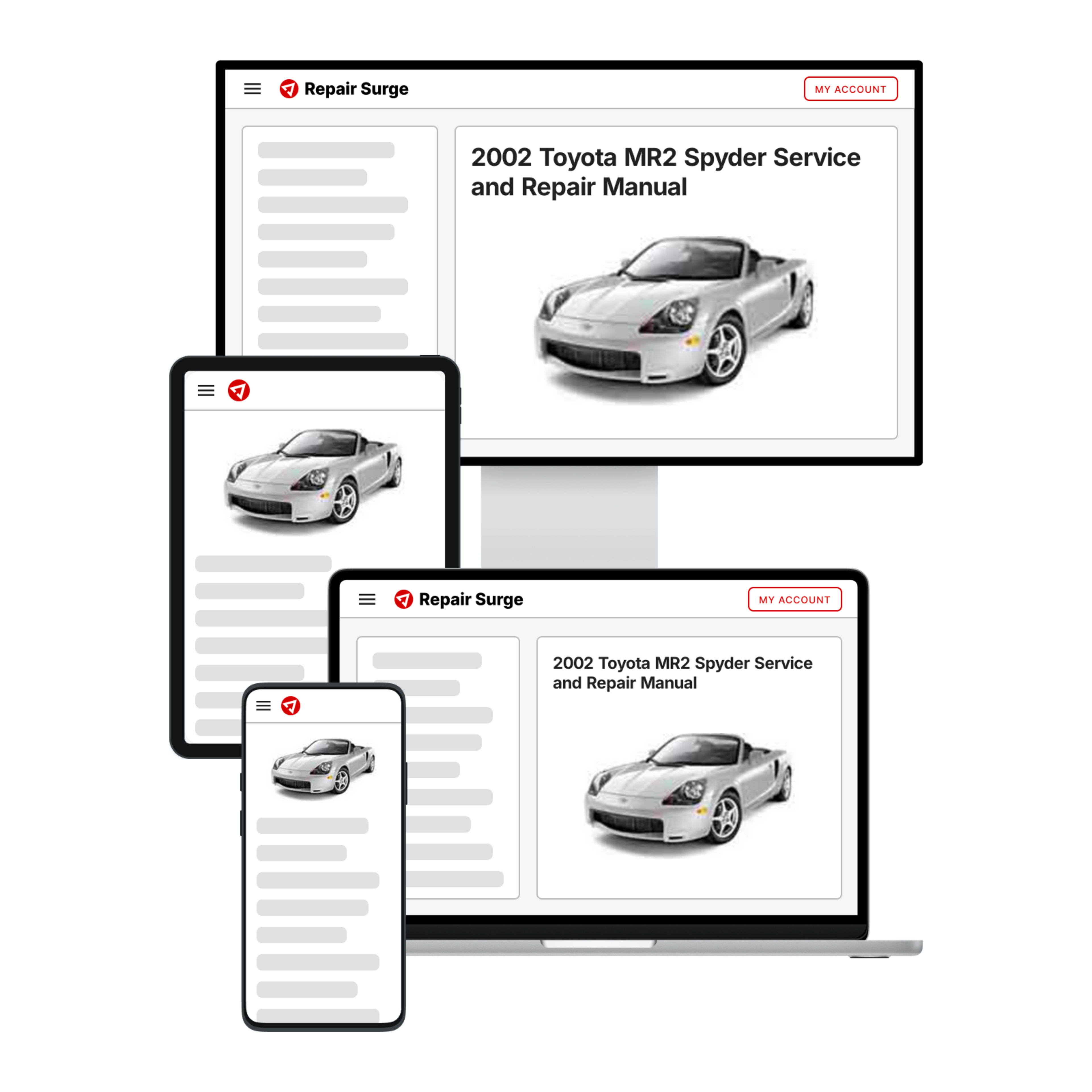 2002 Toyota MR2 Spyder service and repair manual hero image
